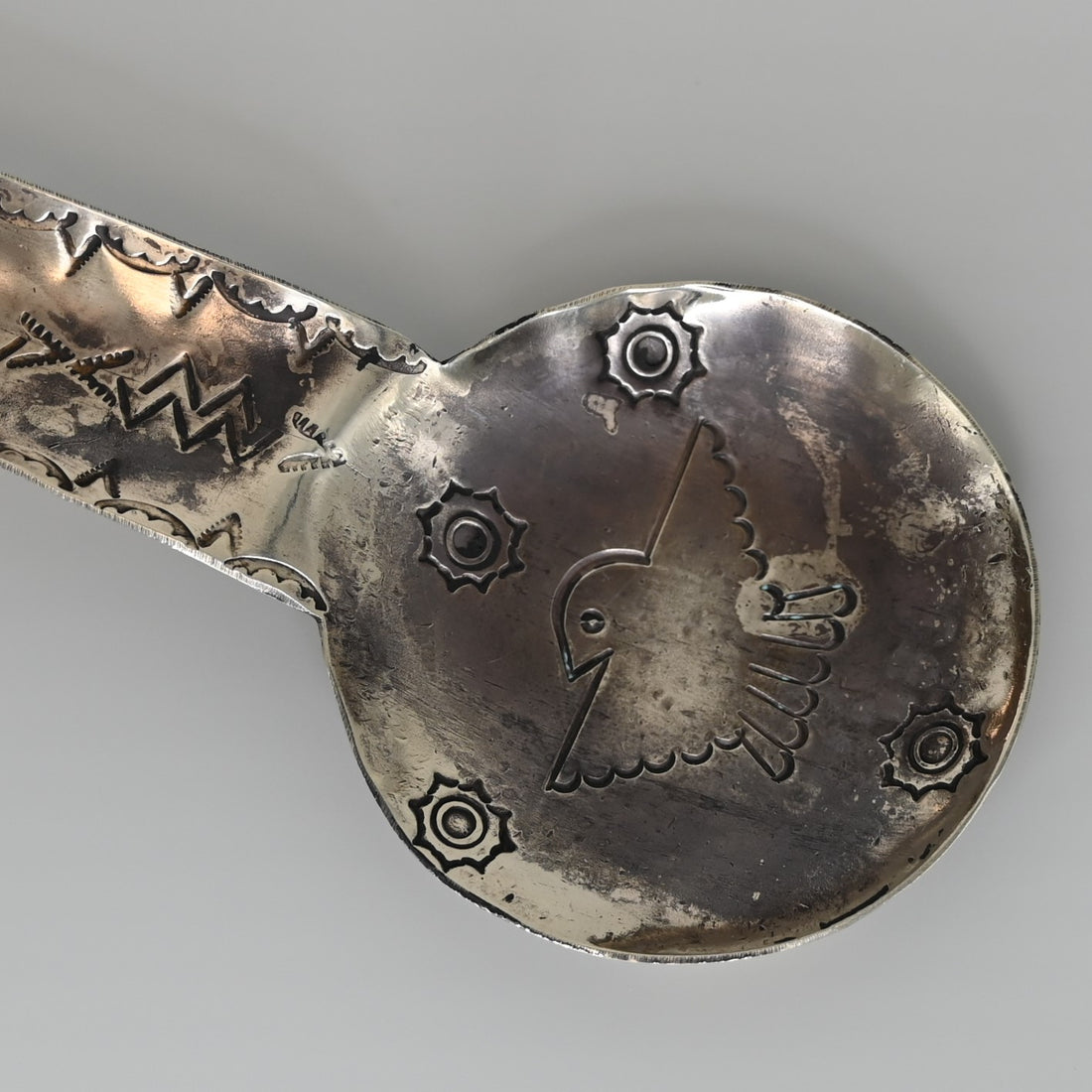 Stamped Cigar Ashtray view of close up