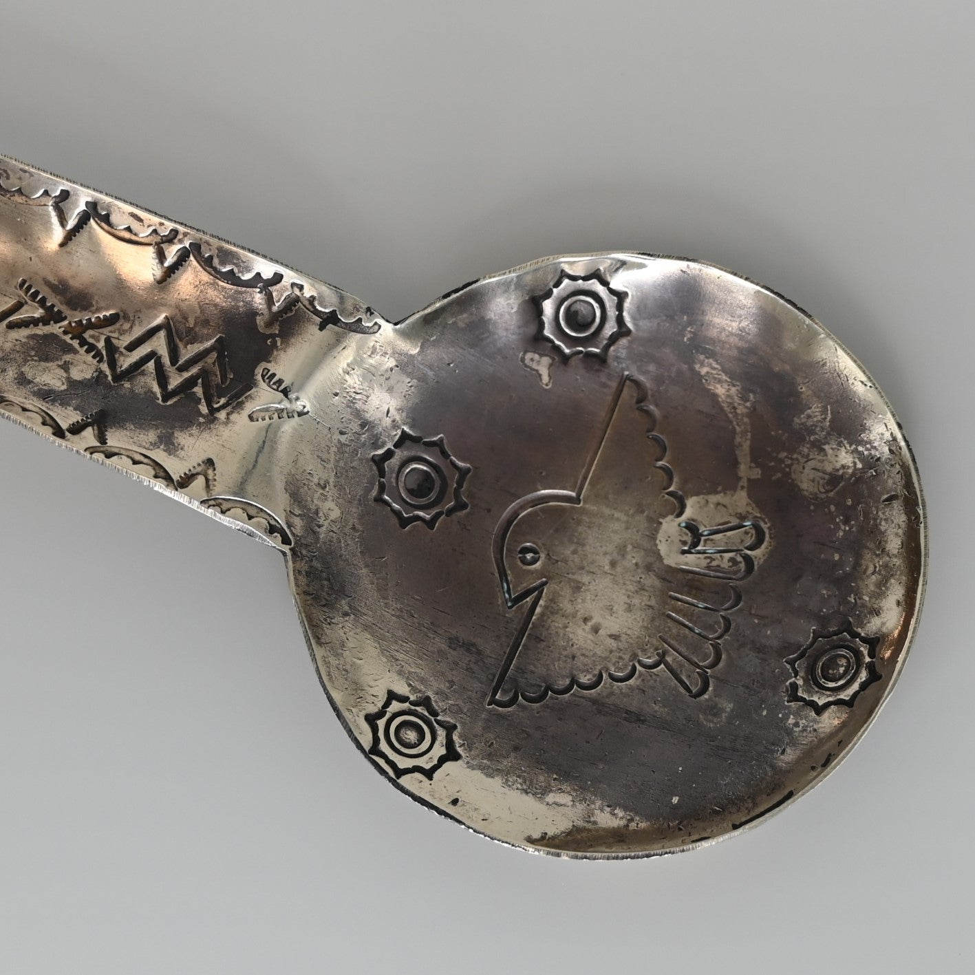 Stamped Cigar Ashtray view of close up