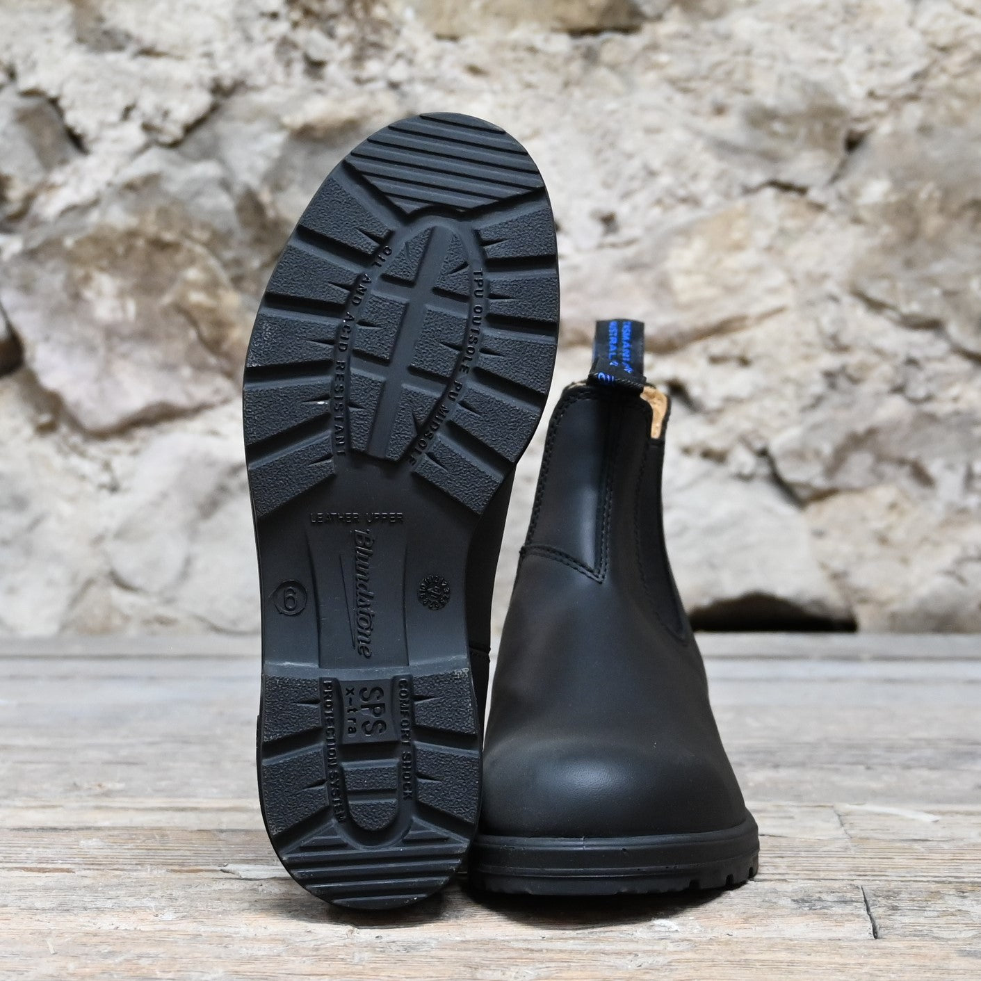 Blundstone Slip On Waterproof Thinsulate In Black view of bottom
