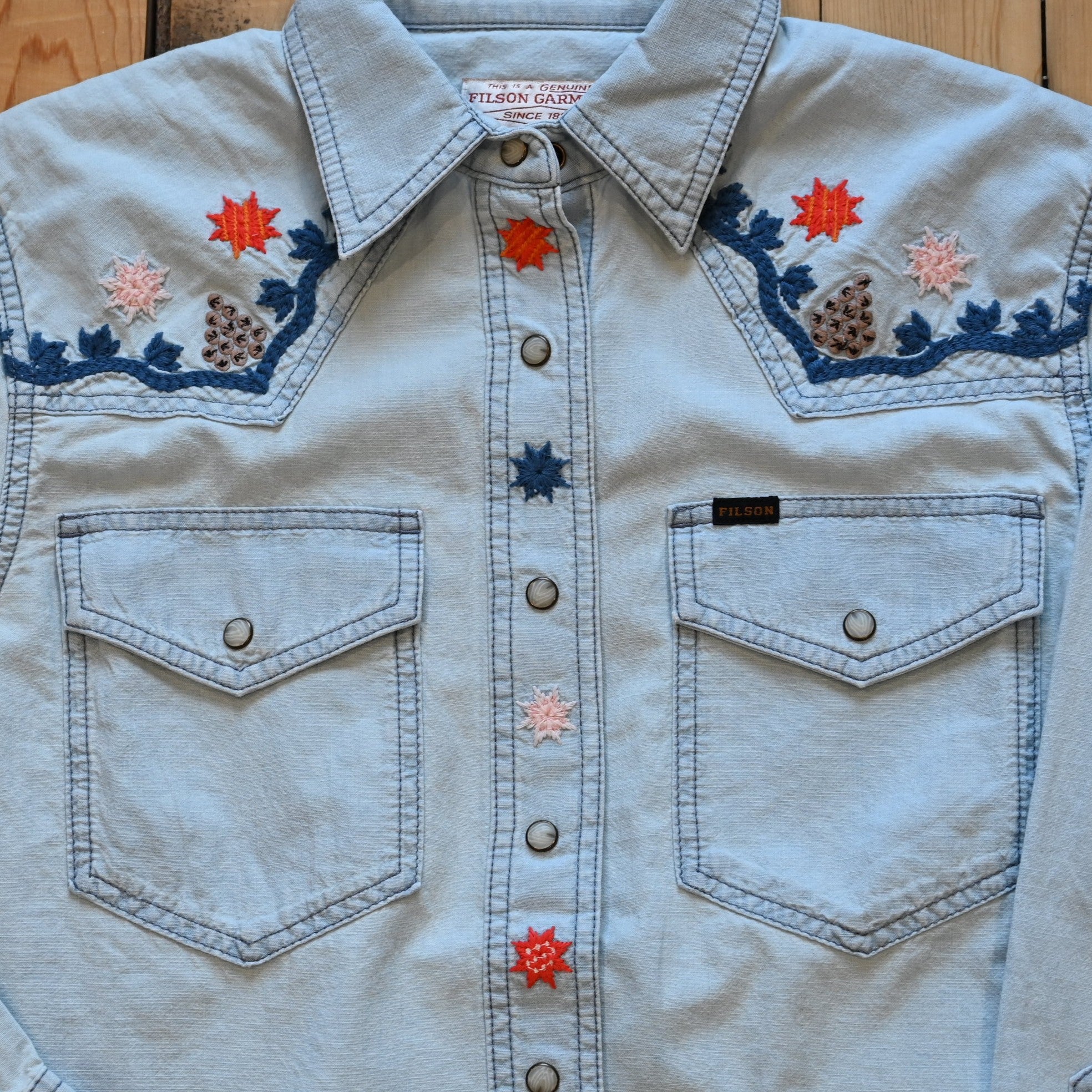 View of front of shirt