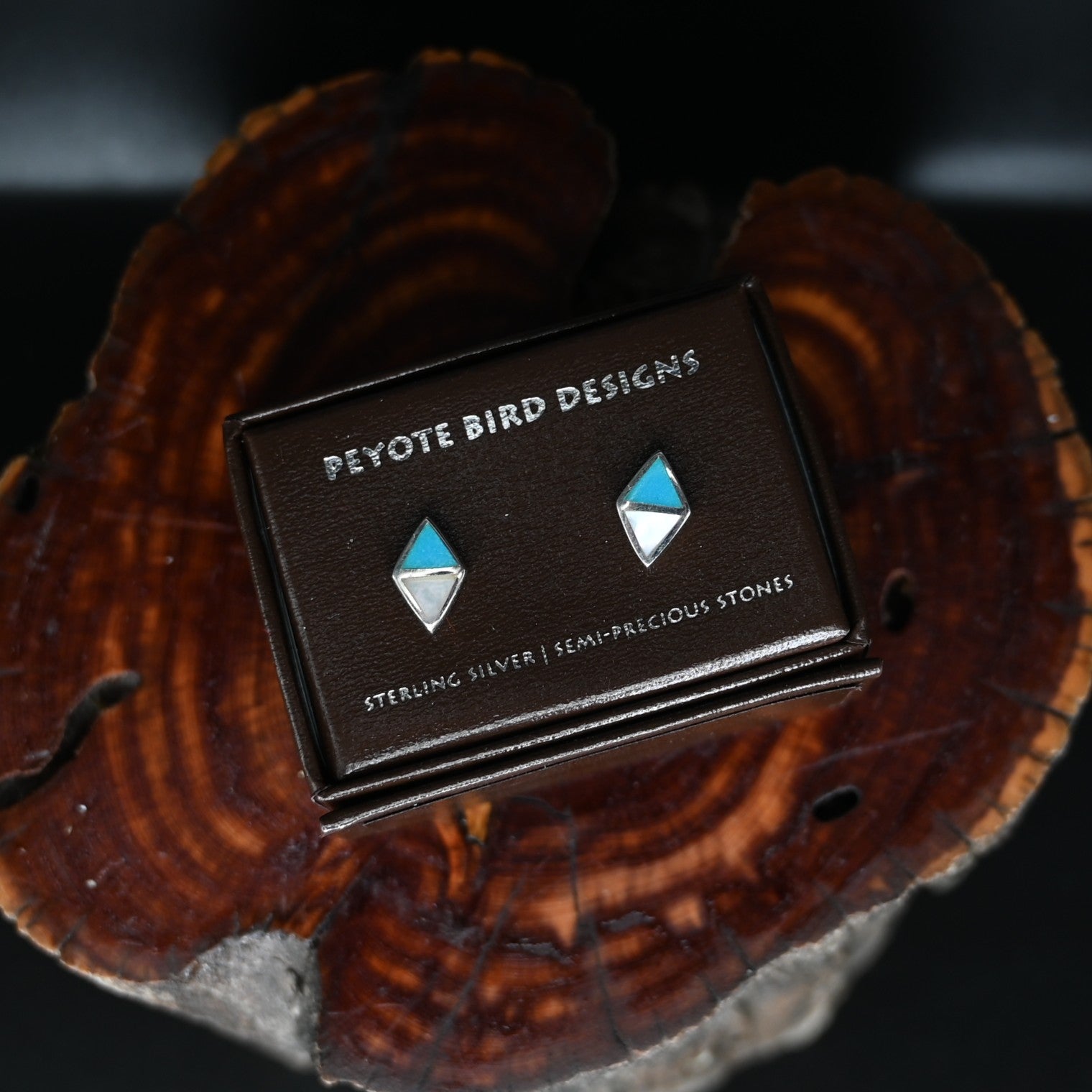 View of earrings