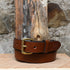 1.25" Unlined Brown Belt view of belt