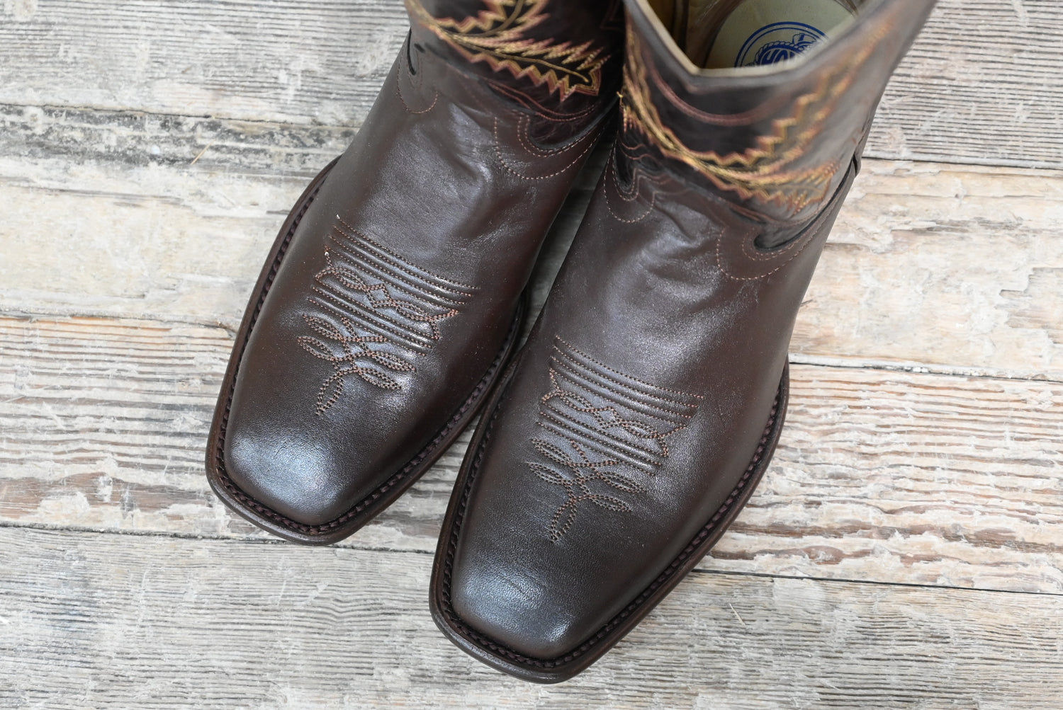 Hondo 13" Cowboy Boot – Brown Volcano Top with Brown Steer Vamp