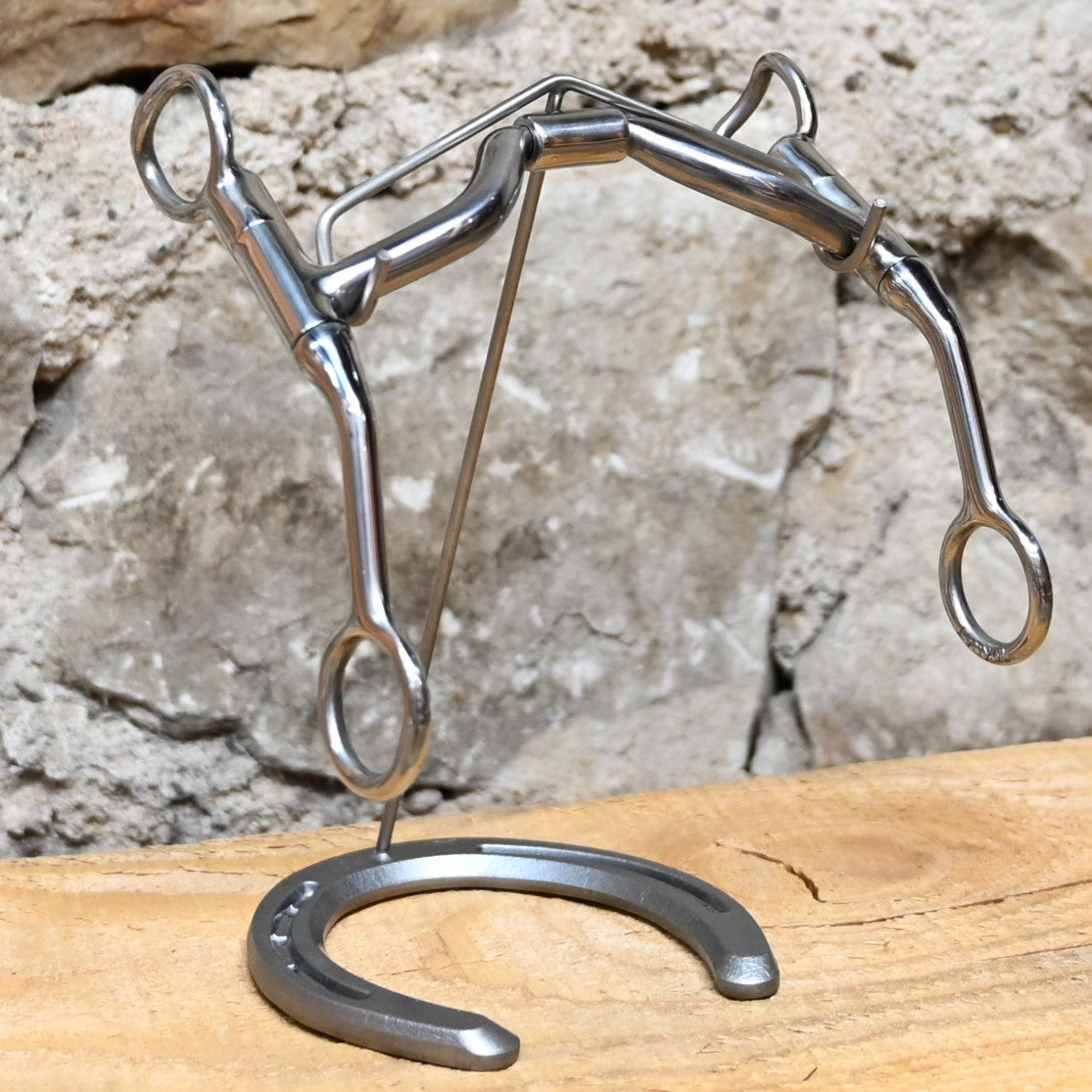 Myler HBT Shank bit with sweet iron medium-wide ported barrel MB 33