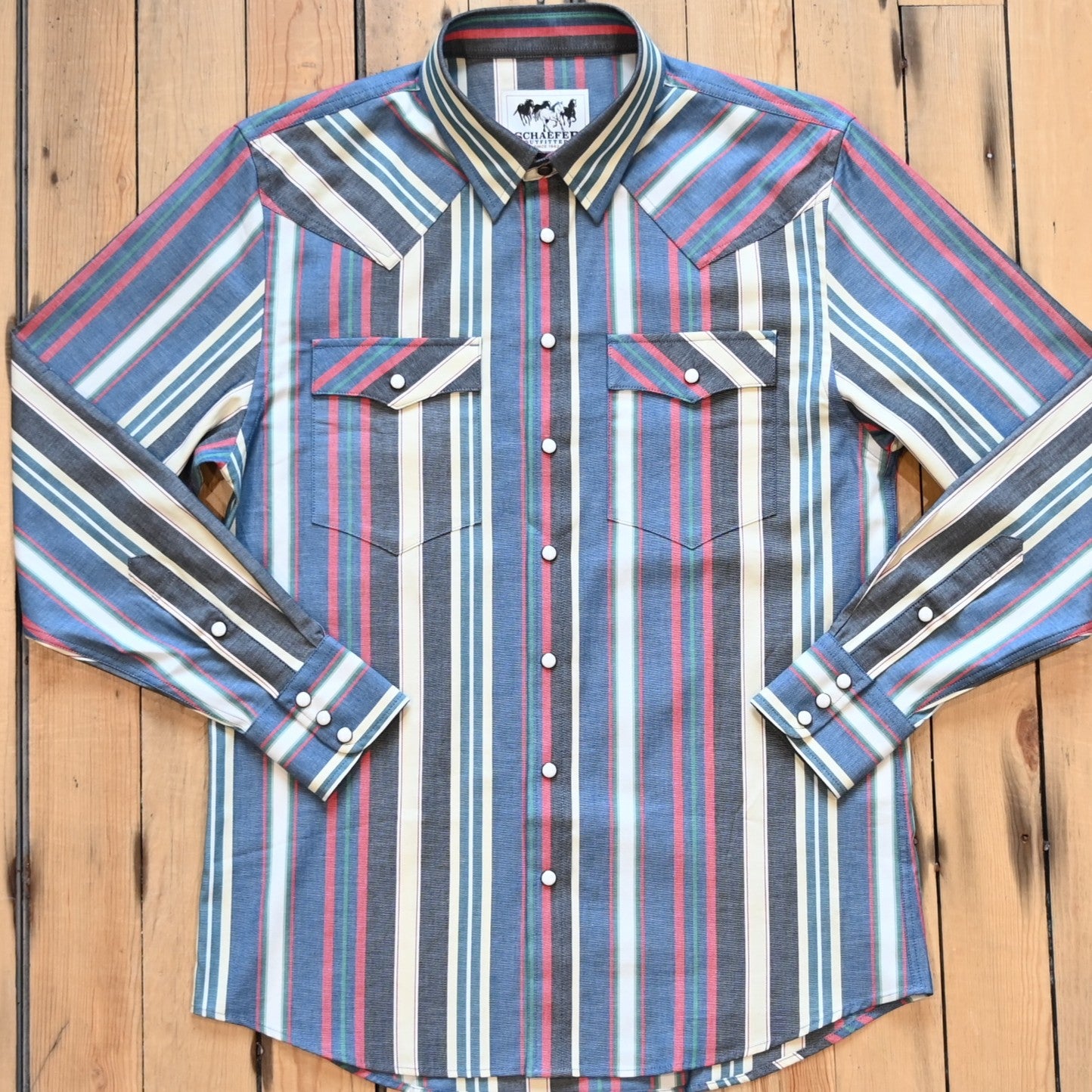 Schaefer Men’s Western Stretch Snap Shirt – Montrose Pattern