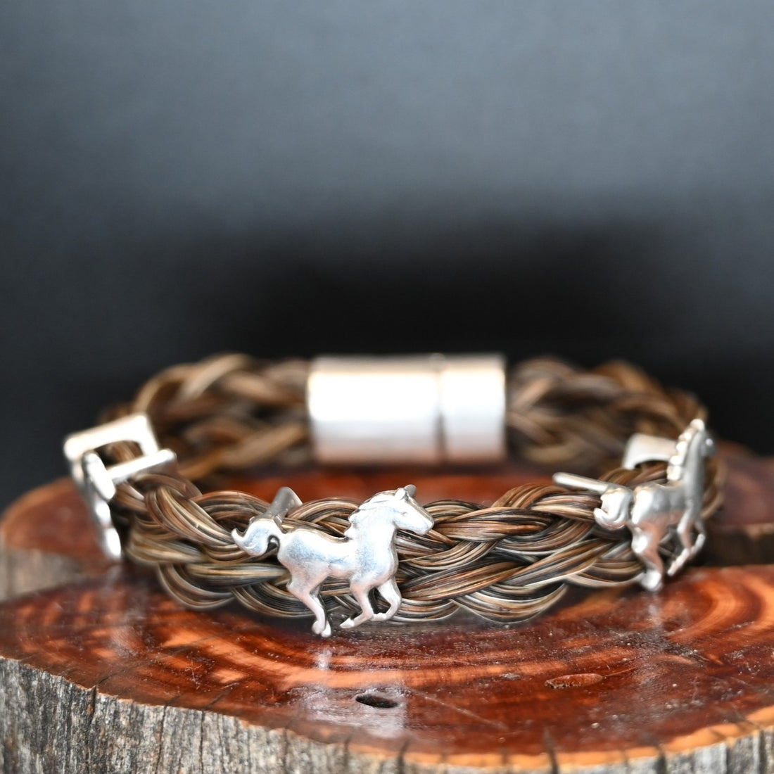 Cowboy Coll. Open Plains Magnetic Clasp Bracelet view of bracelet