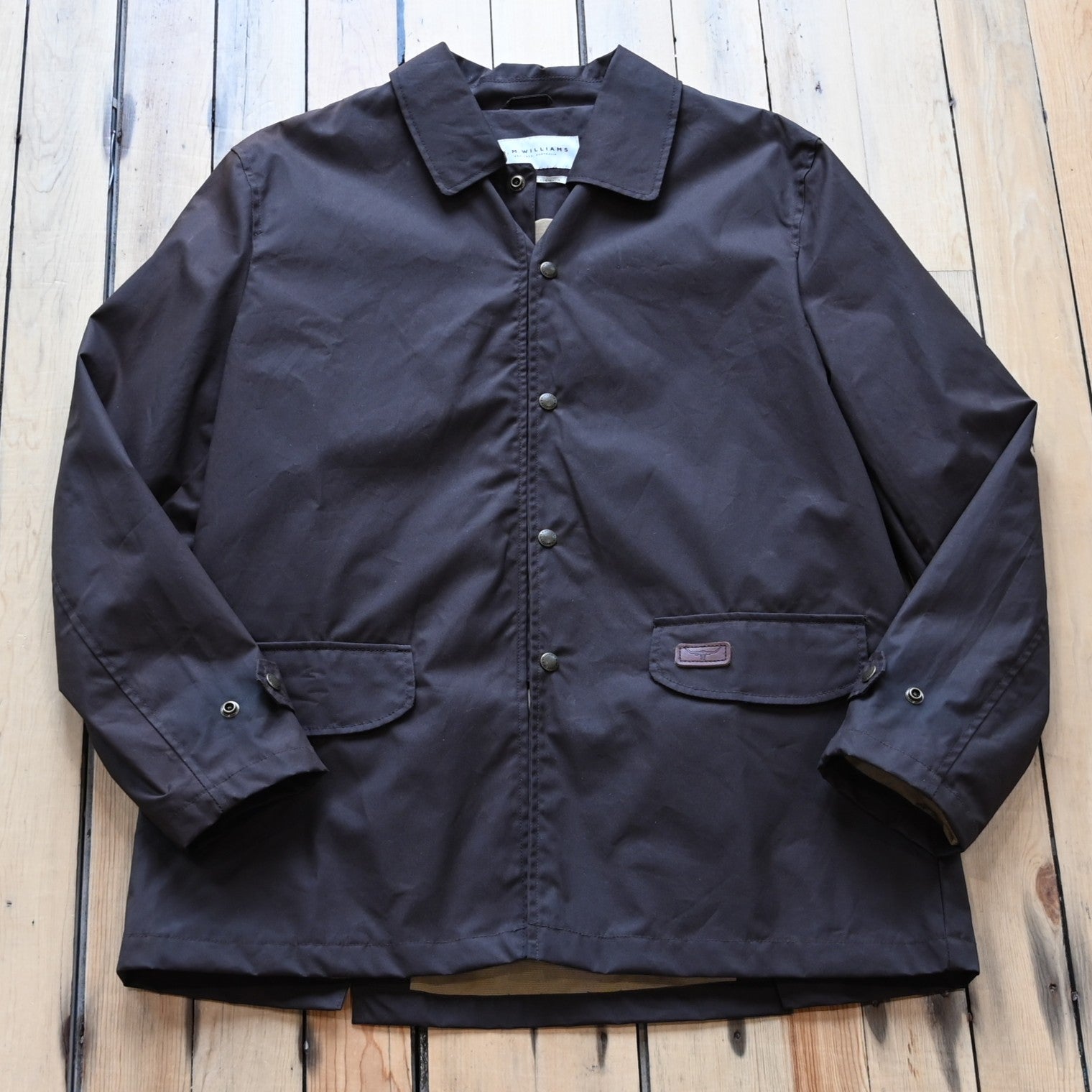R.M. Williams Dryskin Jacket in brown dryskin cotton