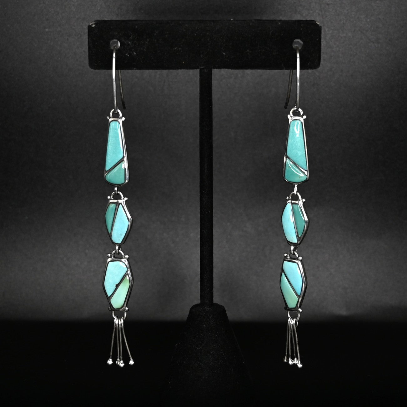 View of earrings