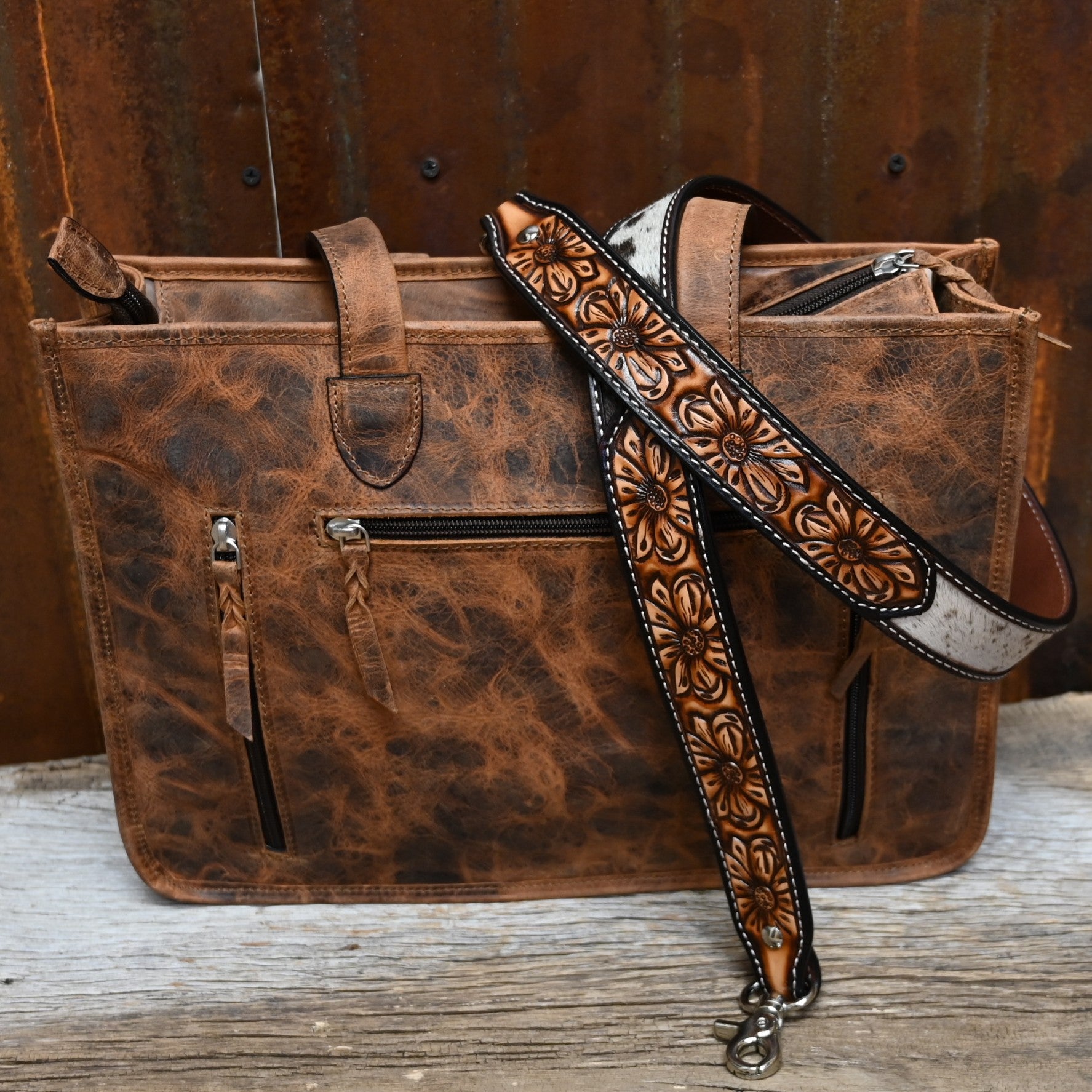 View of back of bag