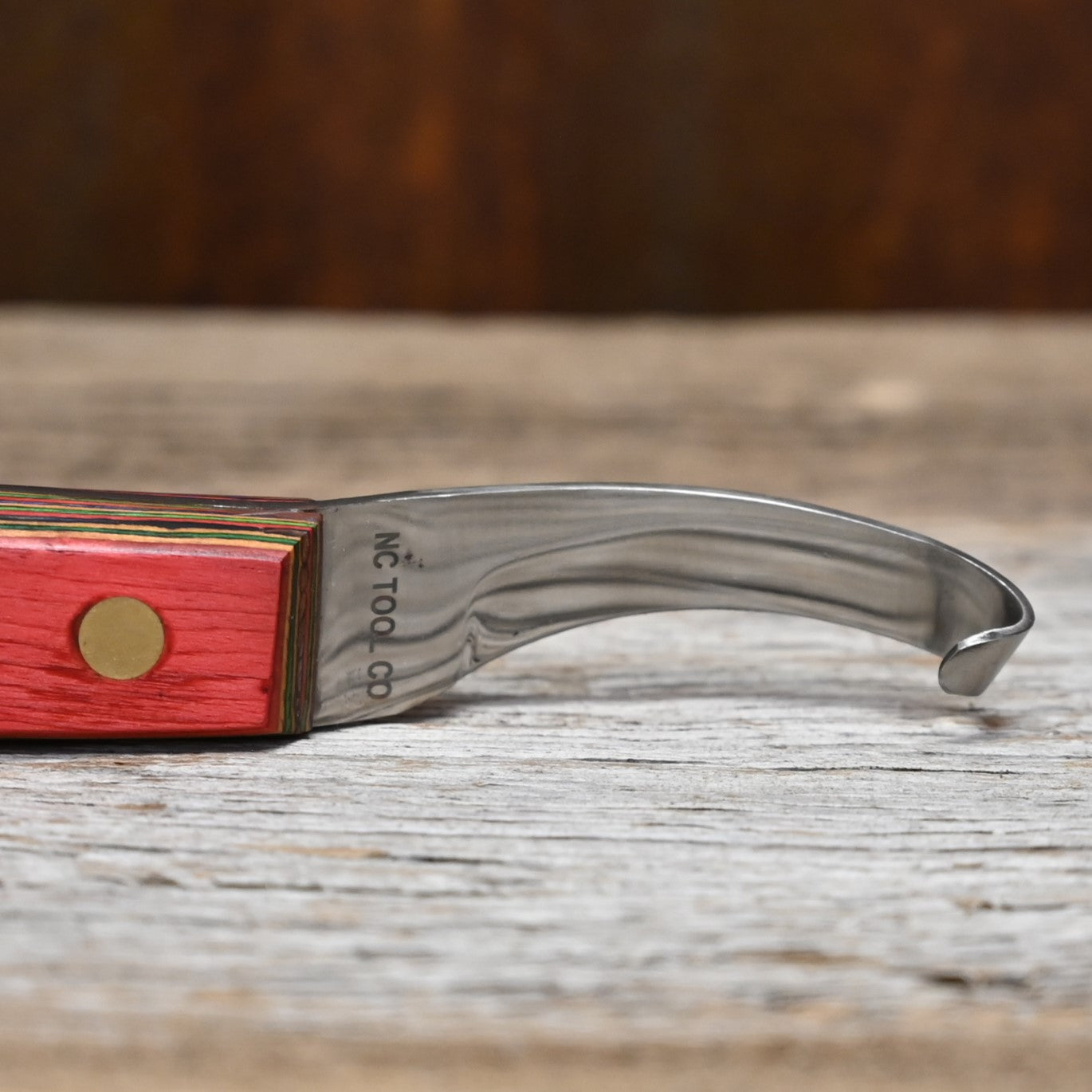 Red Boy Left Handed Hoof Knife