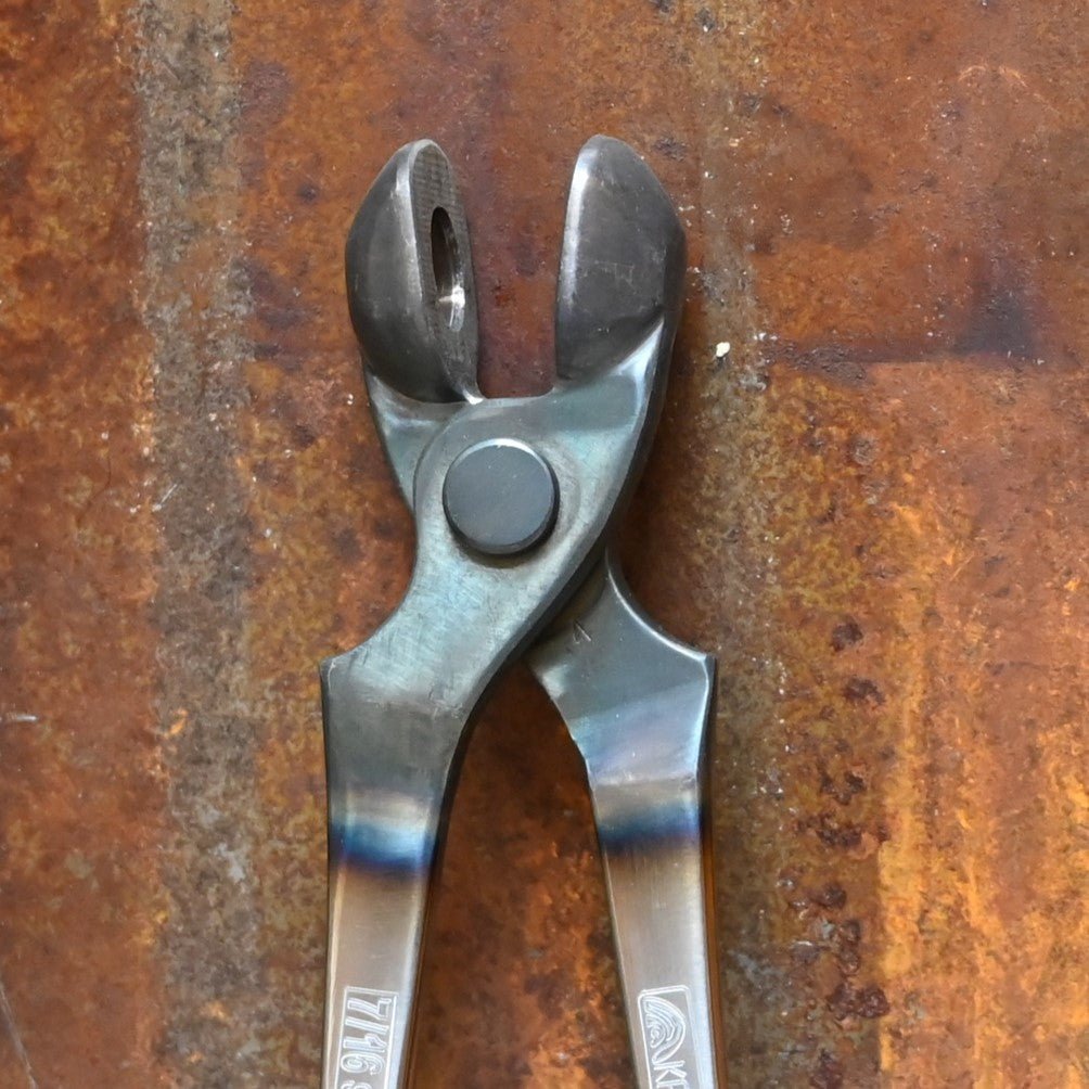 Kahn Forge 16" Square Head Tongs 7/16" in 1040 Tool Steel view of tongs