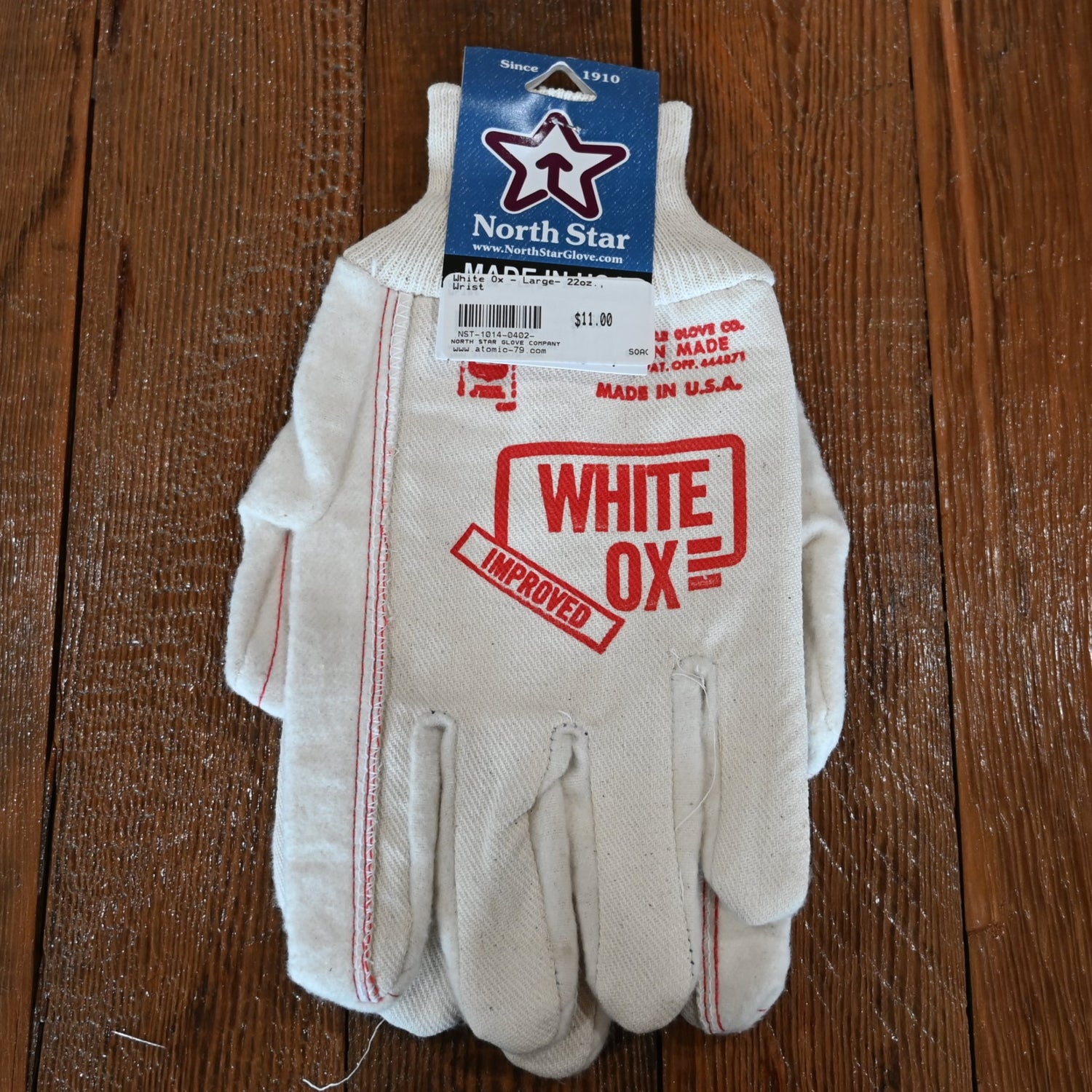 White Ox - Large- 22oz., Wrist view of front