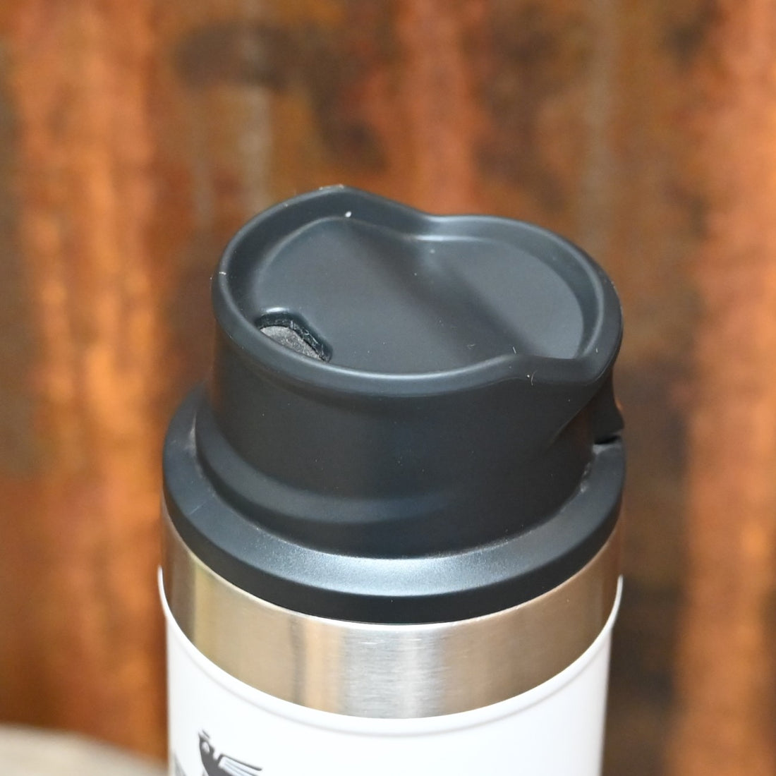 Stanley Trigger Action Travel Mug in Polar view of mouthpiece