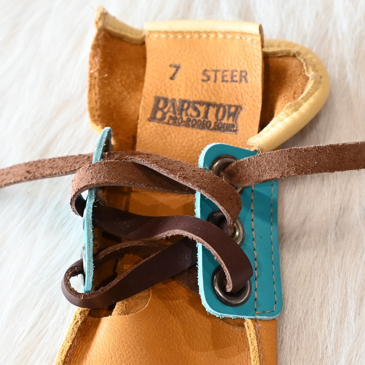 Barstow Pro Rodeo left hand lace-up steerhide leather glove