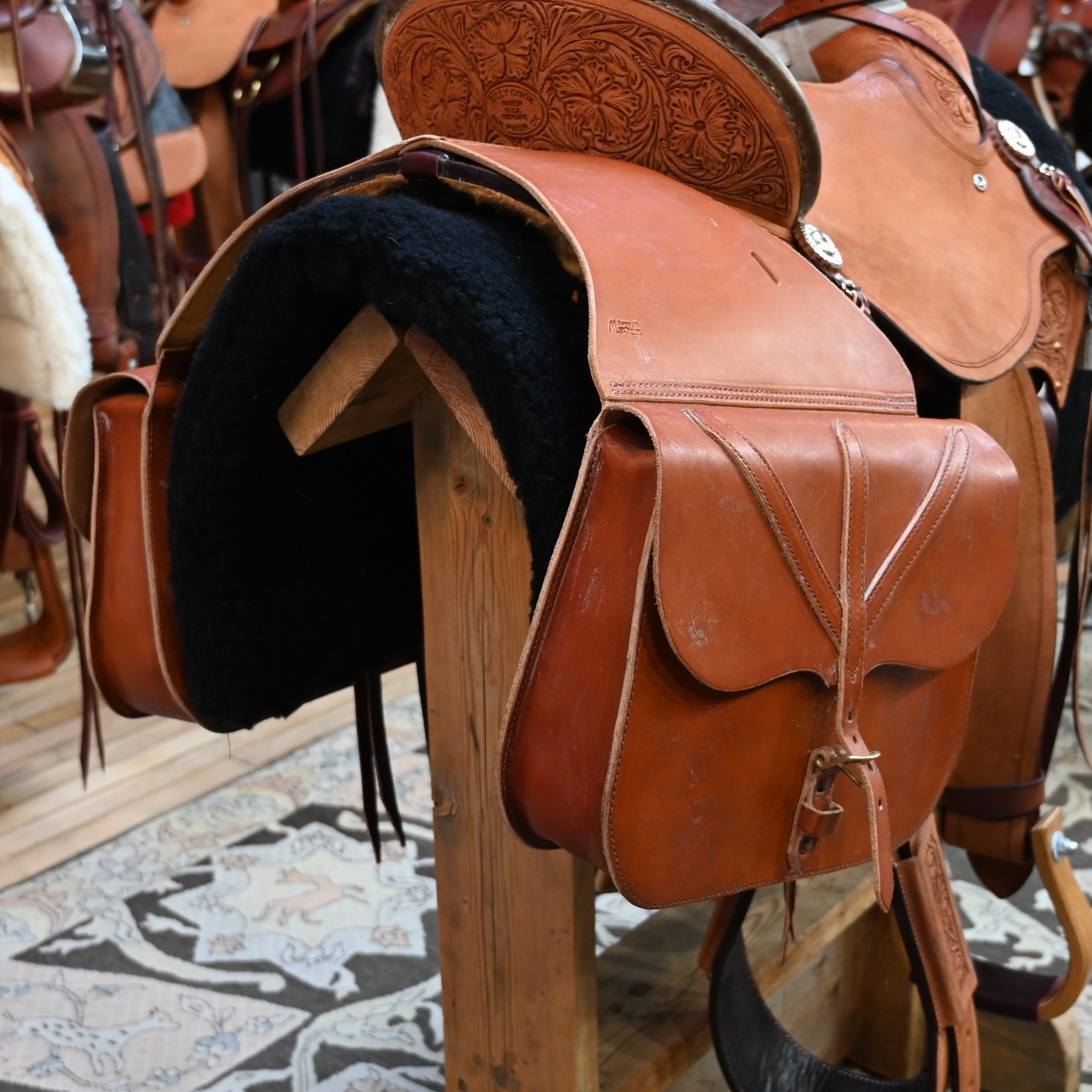 View of saddle bag