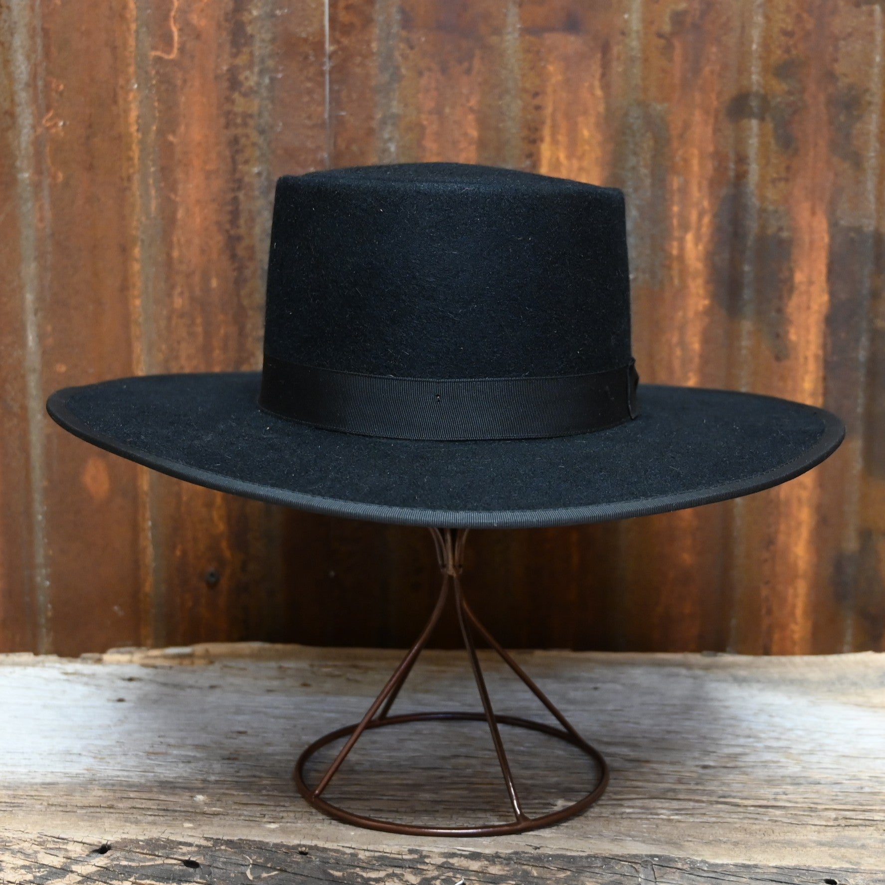 View of front of hat