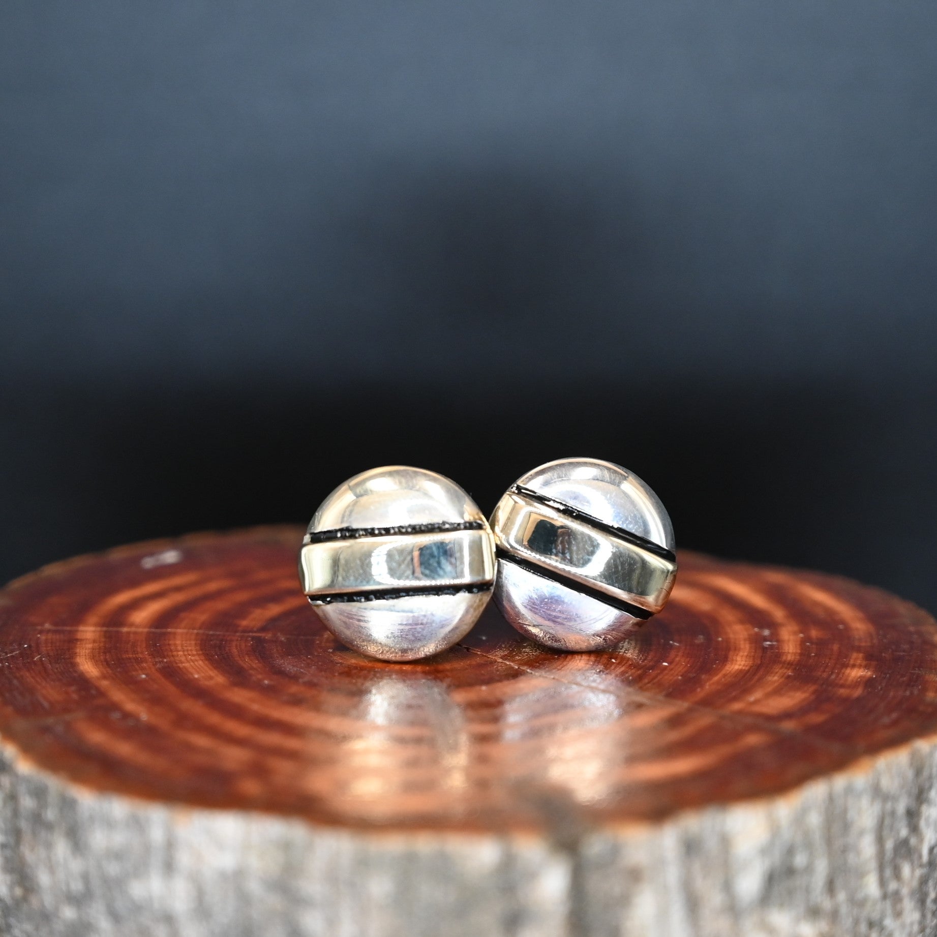 View of cufflinks