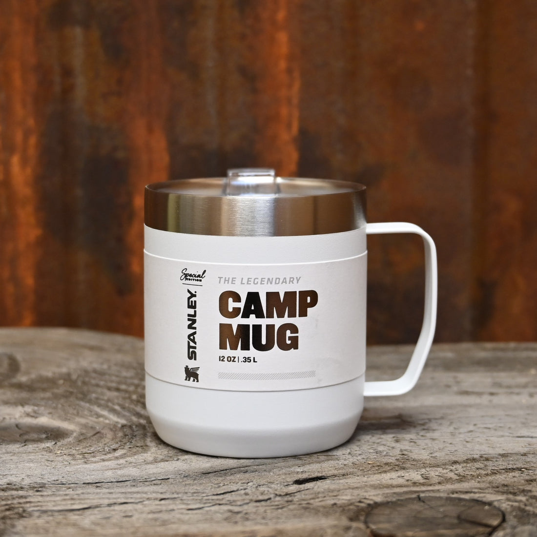 Stanley The Stay Hot Camp Mug in Polar view of mug