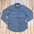 Schaefer Outfitter Western Denim Snap Shirt in Carbon twill with snap closure and Western yoke