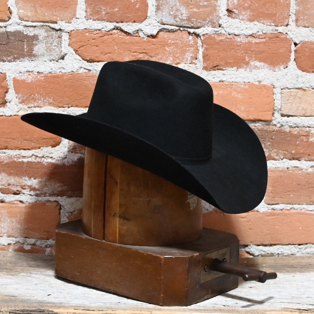 Stetson Rodeo Jr Felt Hat in Black view of hat