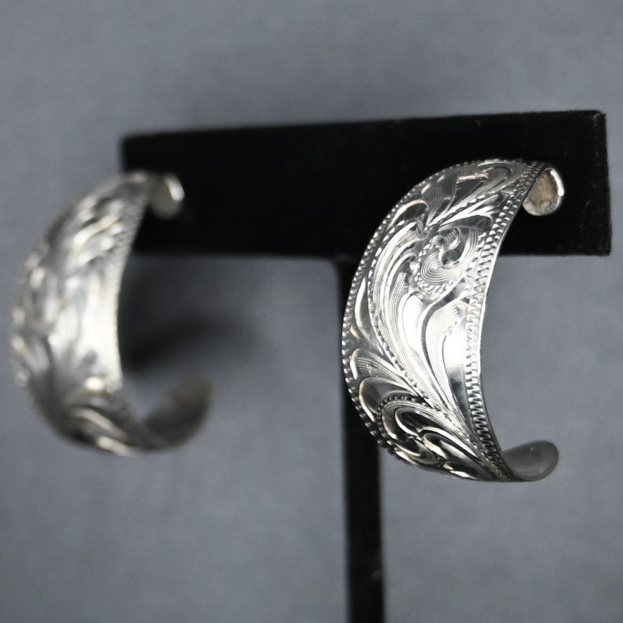 View of earrings