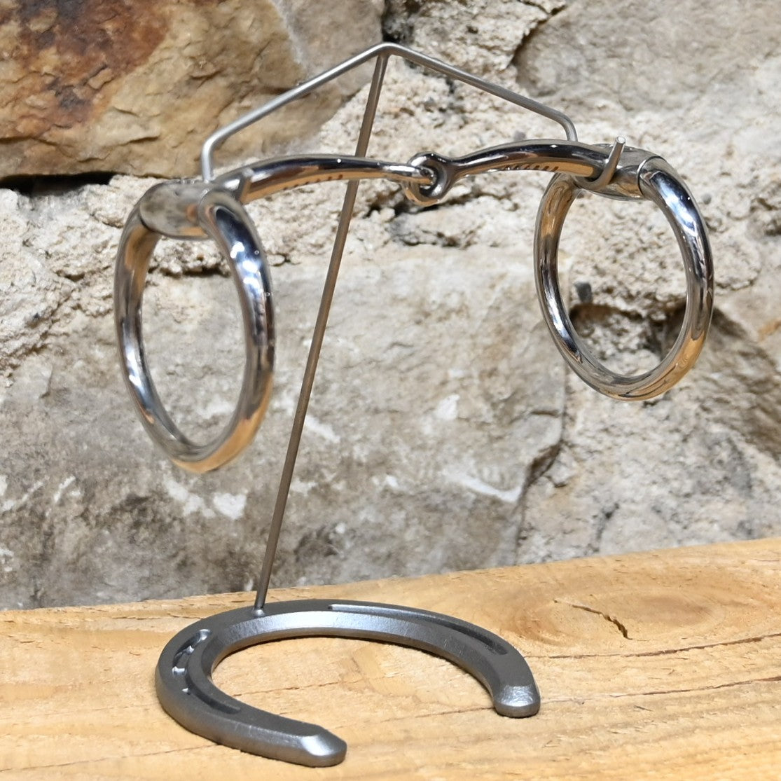 Jeremiah Watt stainless eggbutt snaffle with 5-inch sweet iron mouth and copper inlays