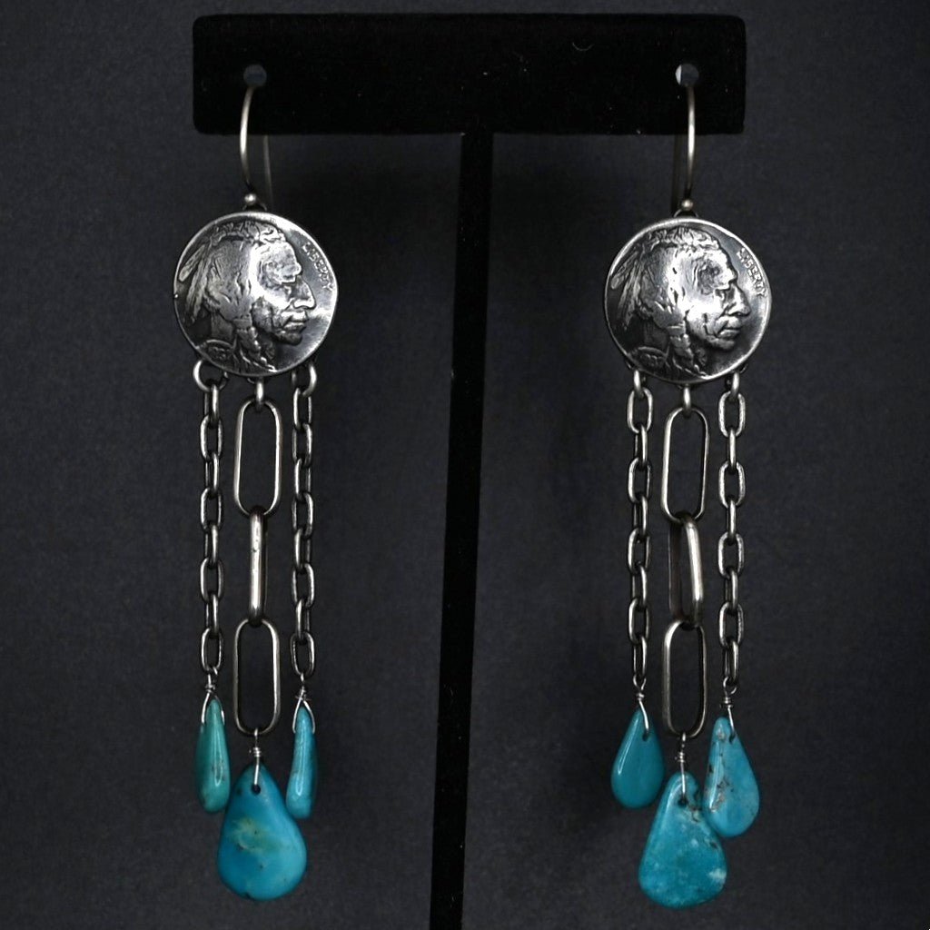 View of earrings