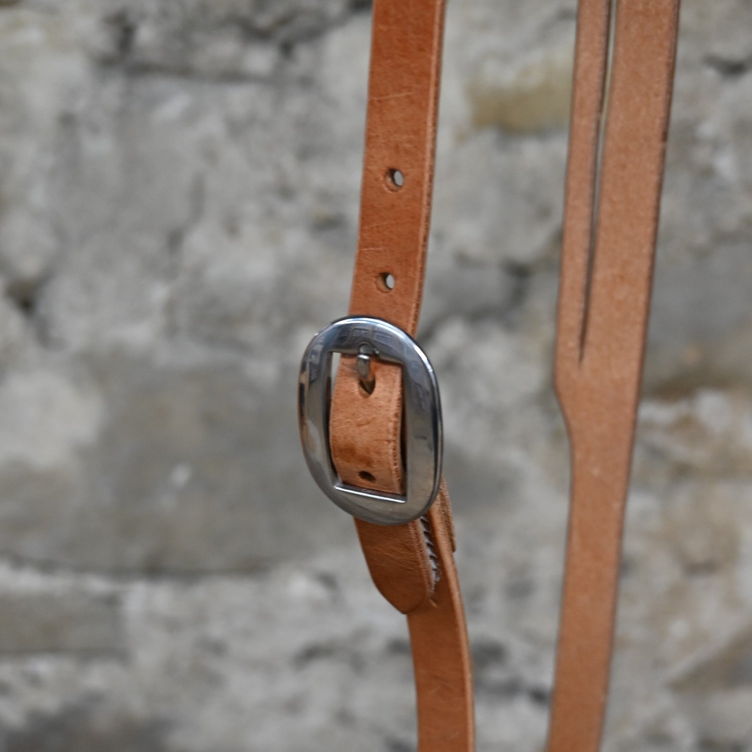 Berlin Custom Leather Split Ear Headstall with Buckle