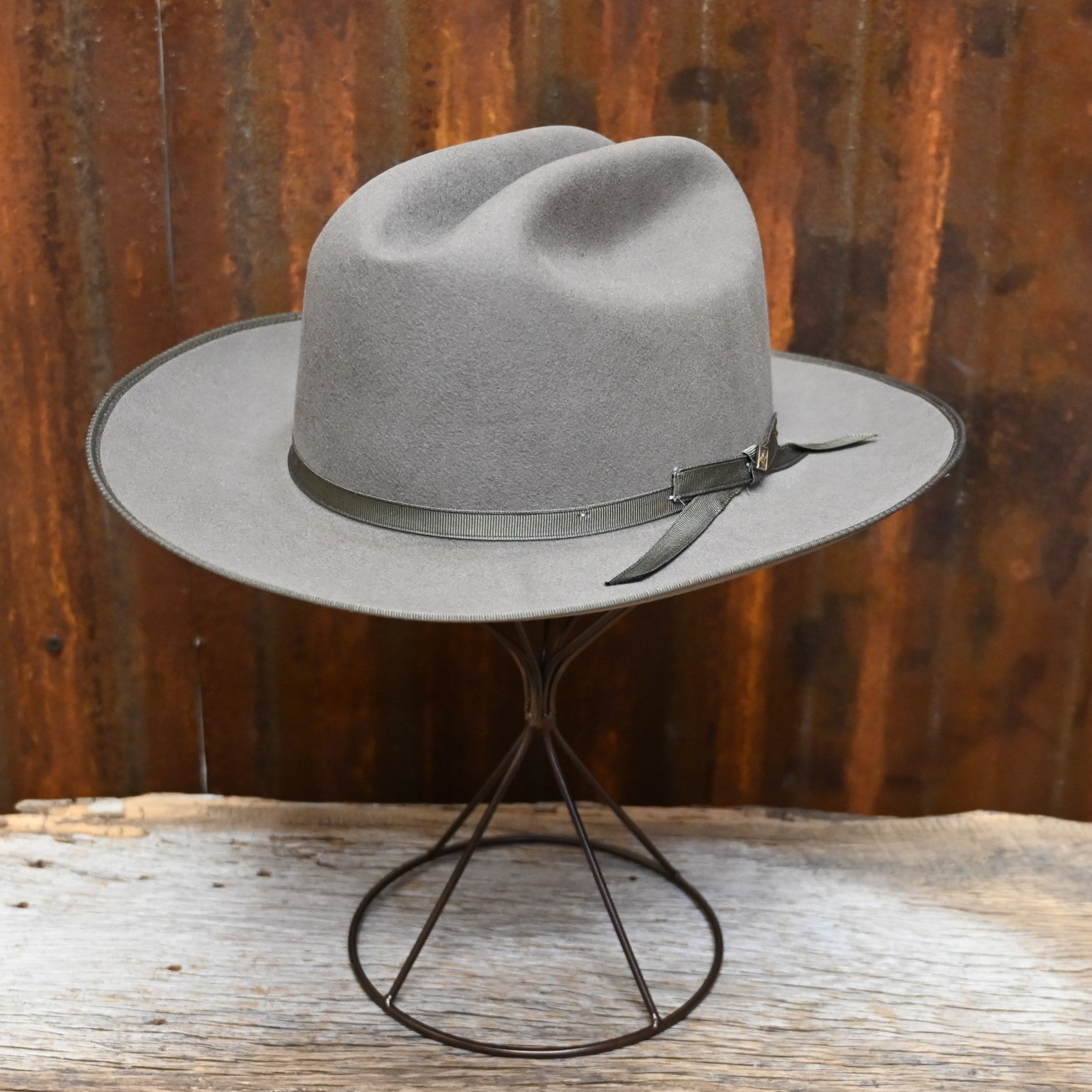 Grey fashion stetson hat