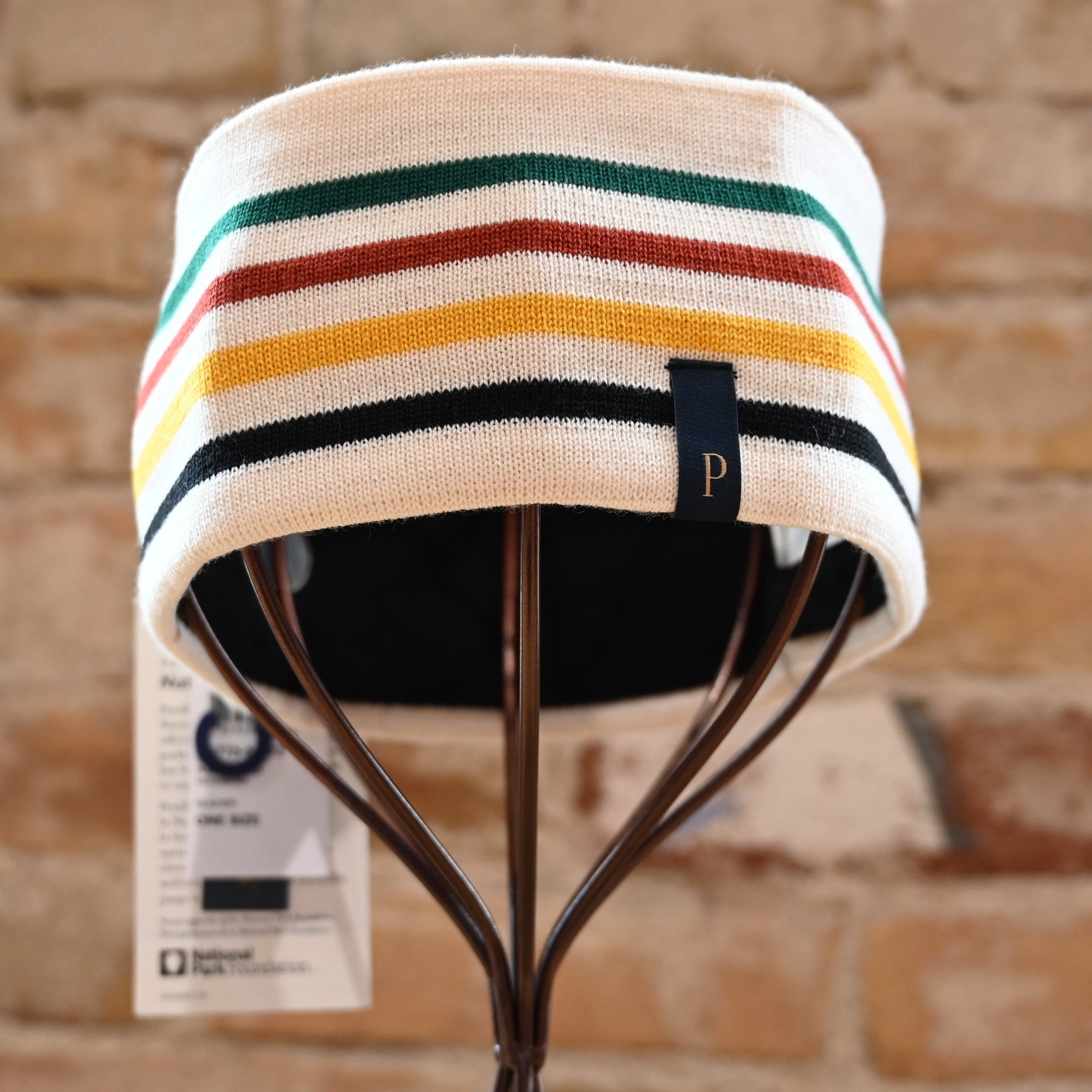 Pendleton Glacier Park stripe fleece-lined knit headband