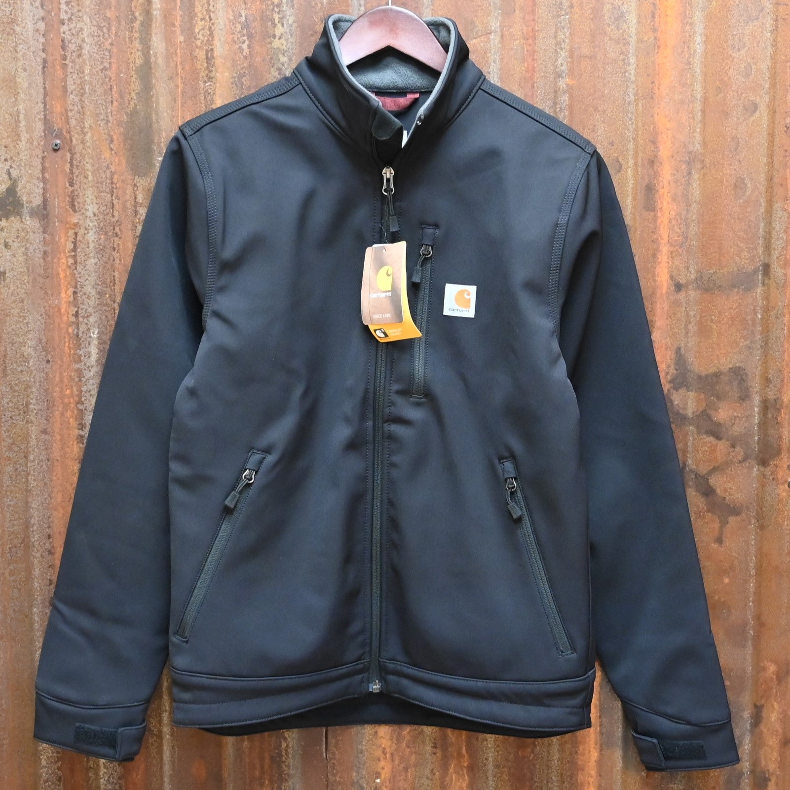 Carhartt Black Crowley Soft Shell w Atomic 79 Embroidery on back