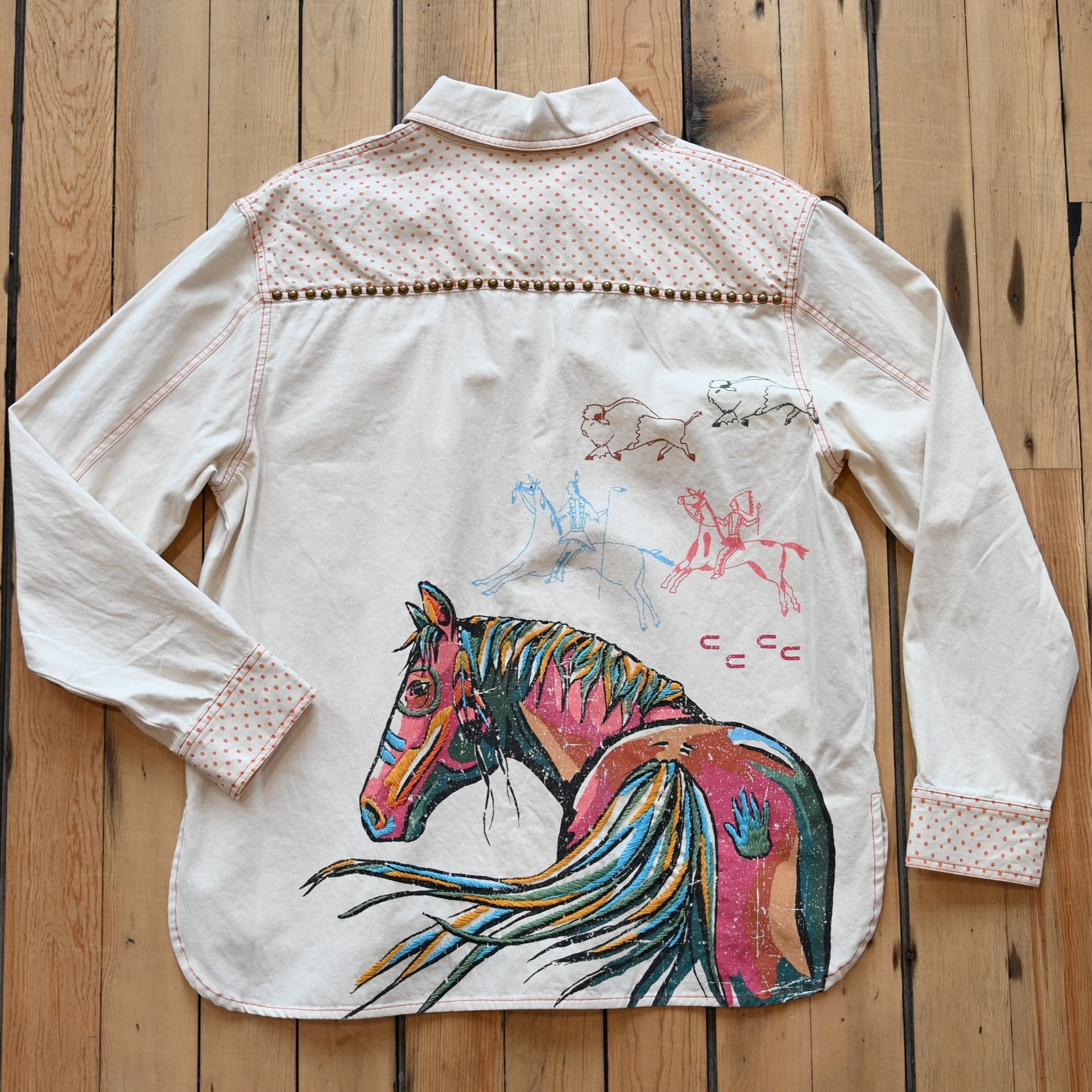View of back of jacket