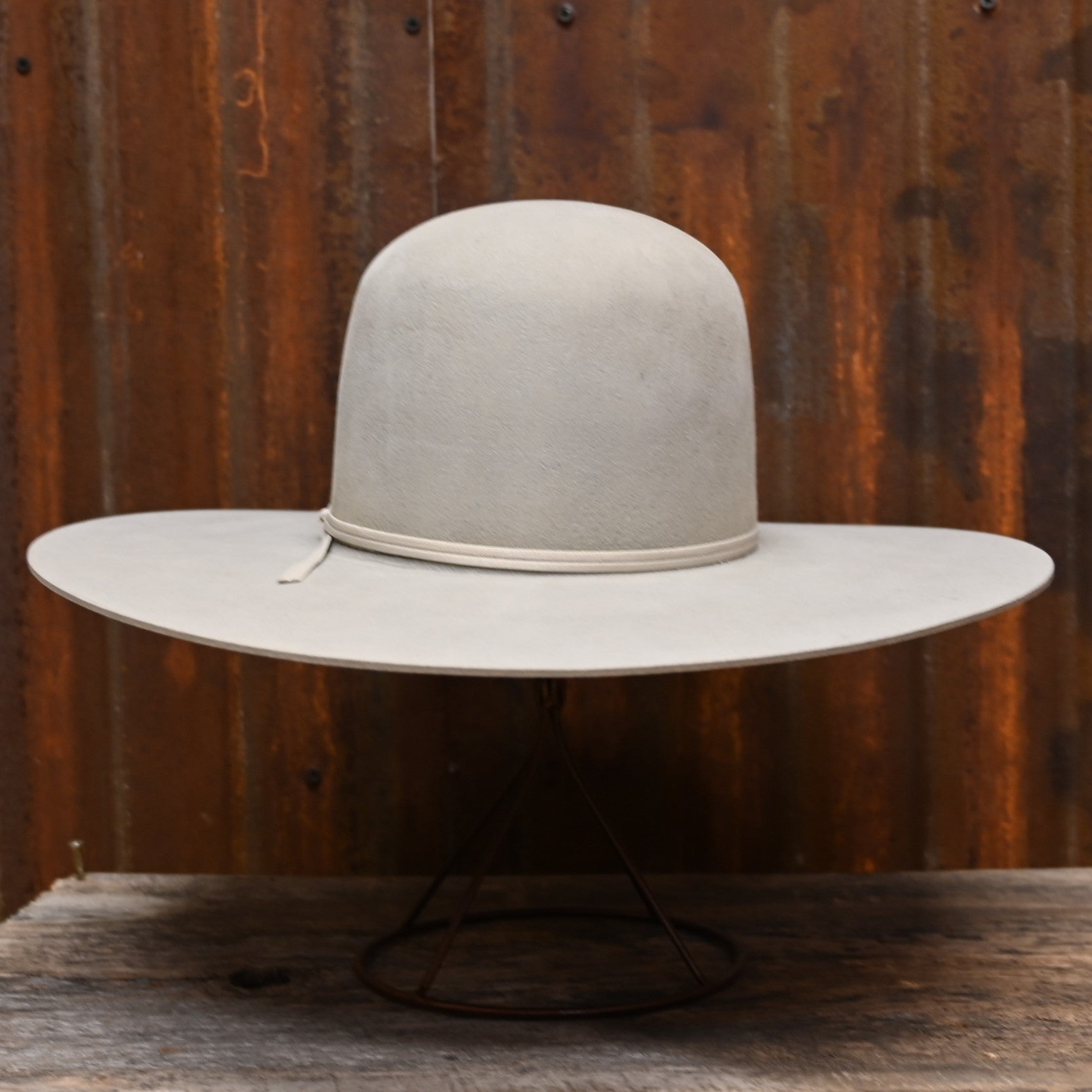View of front of hat