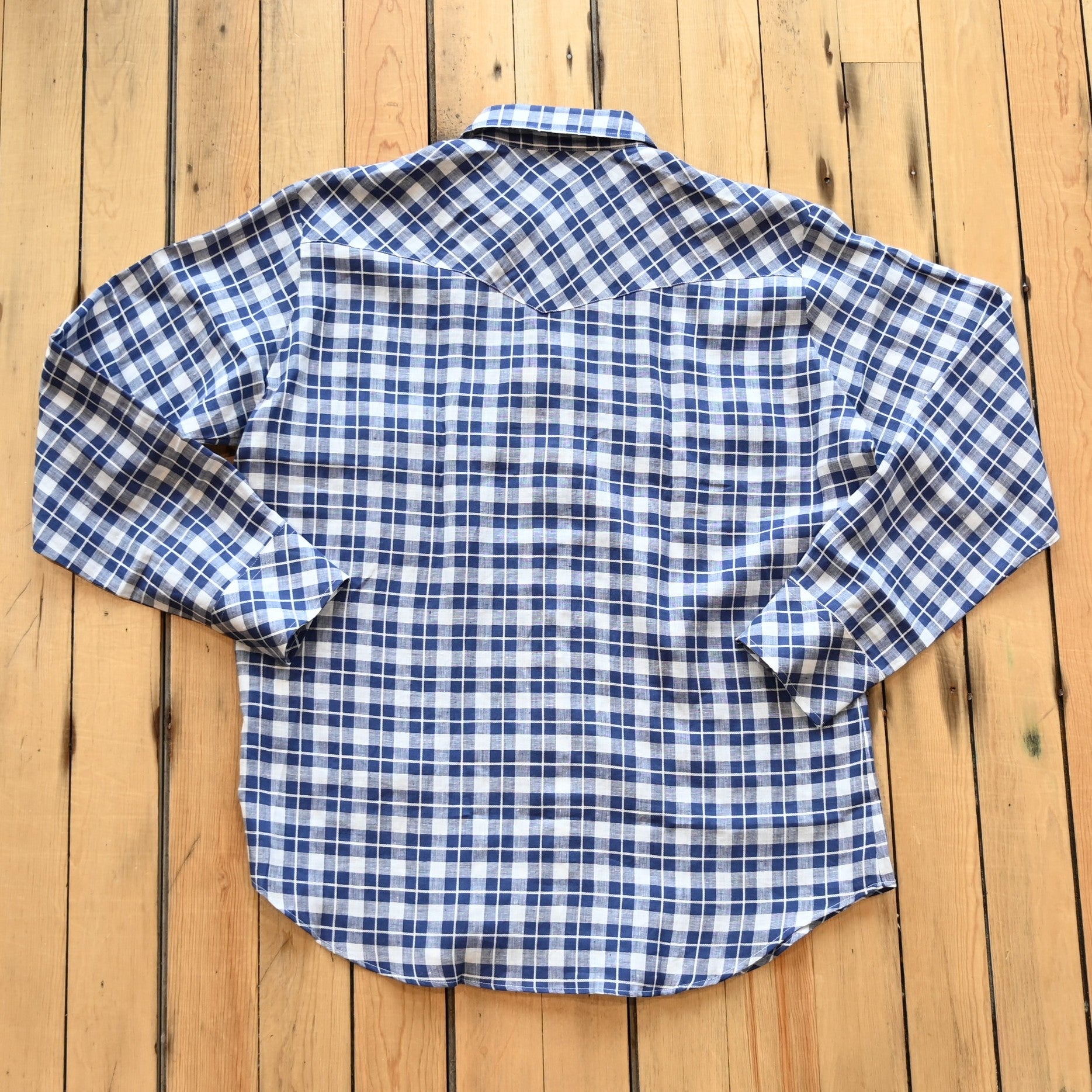 View of back of shirt