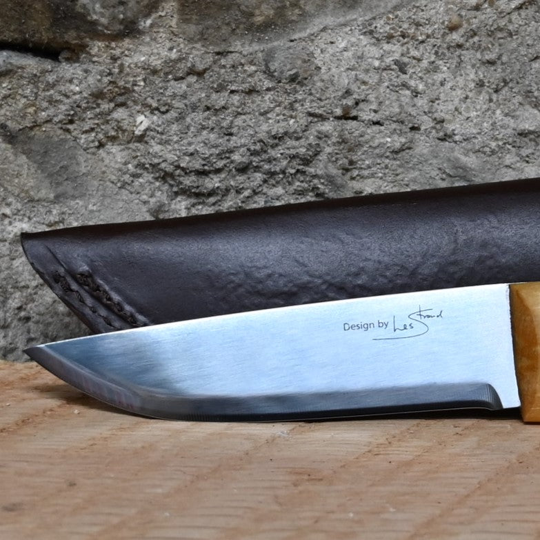 Helle Temagami Carbon Steel Knife view of blade