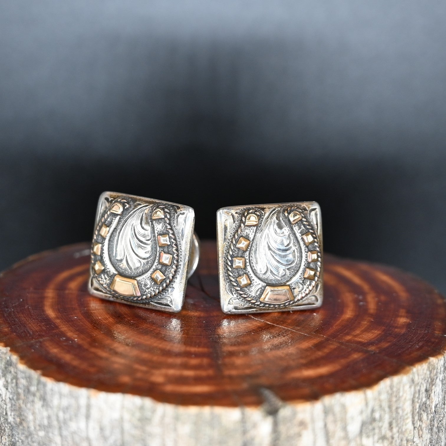 View of cufflinks