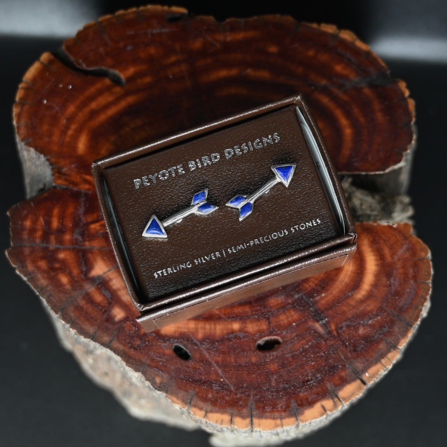 View of earrings