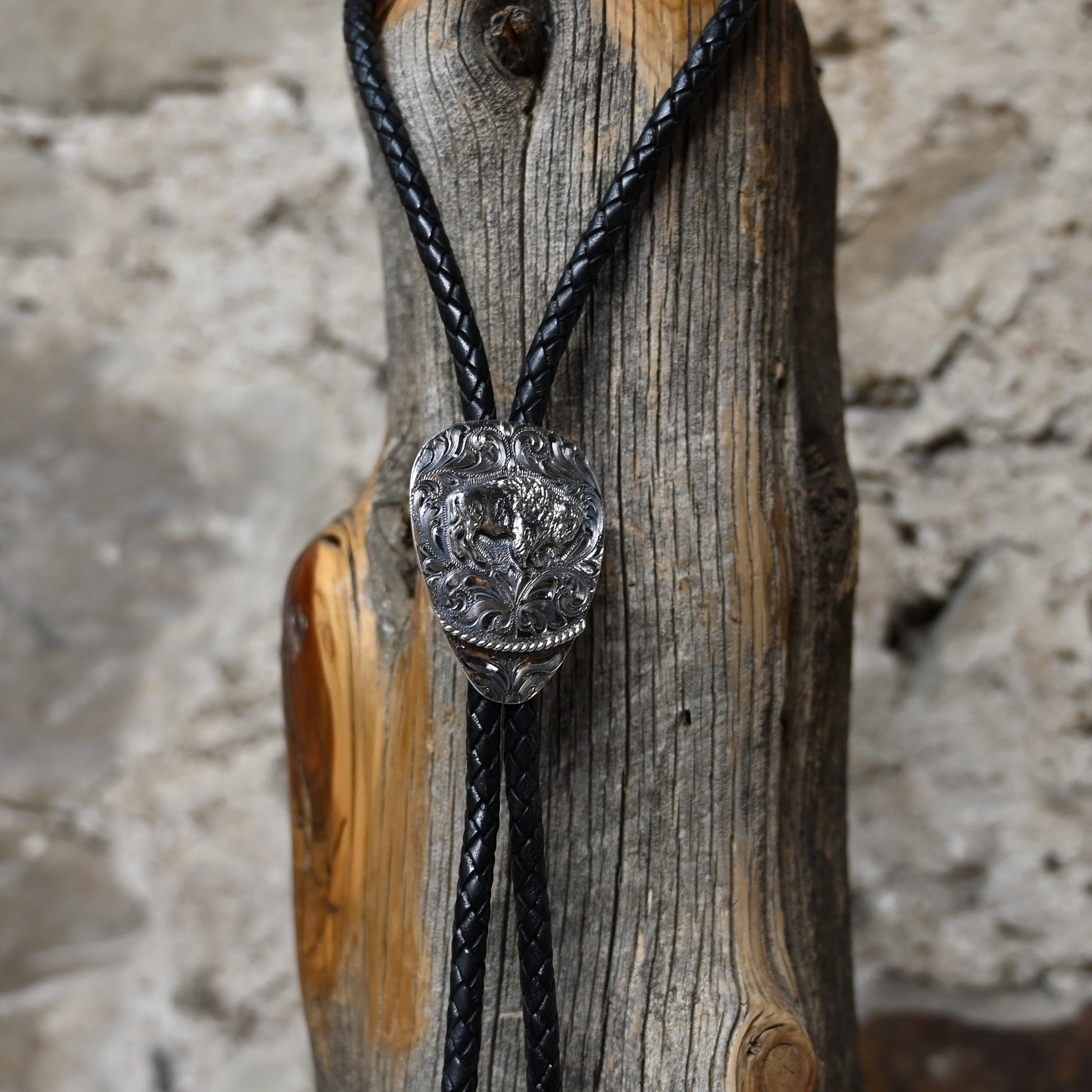 View of bolo tie