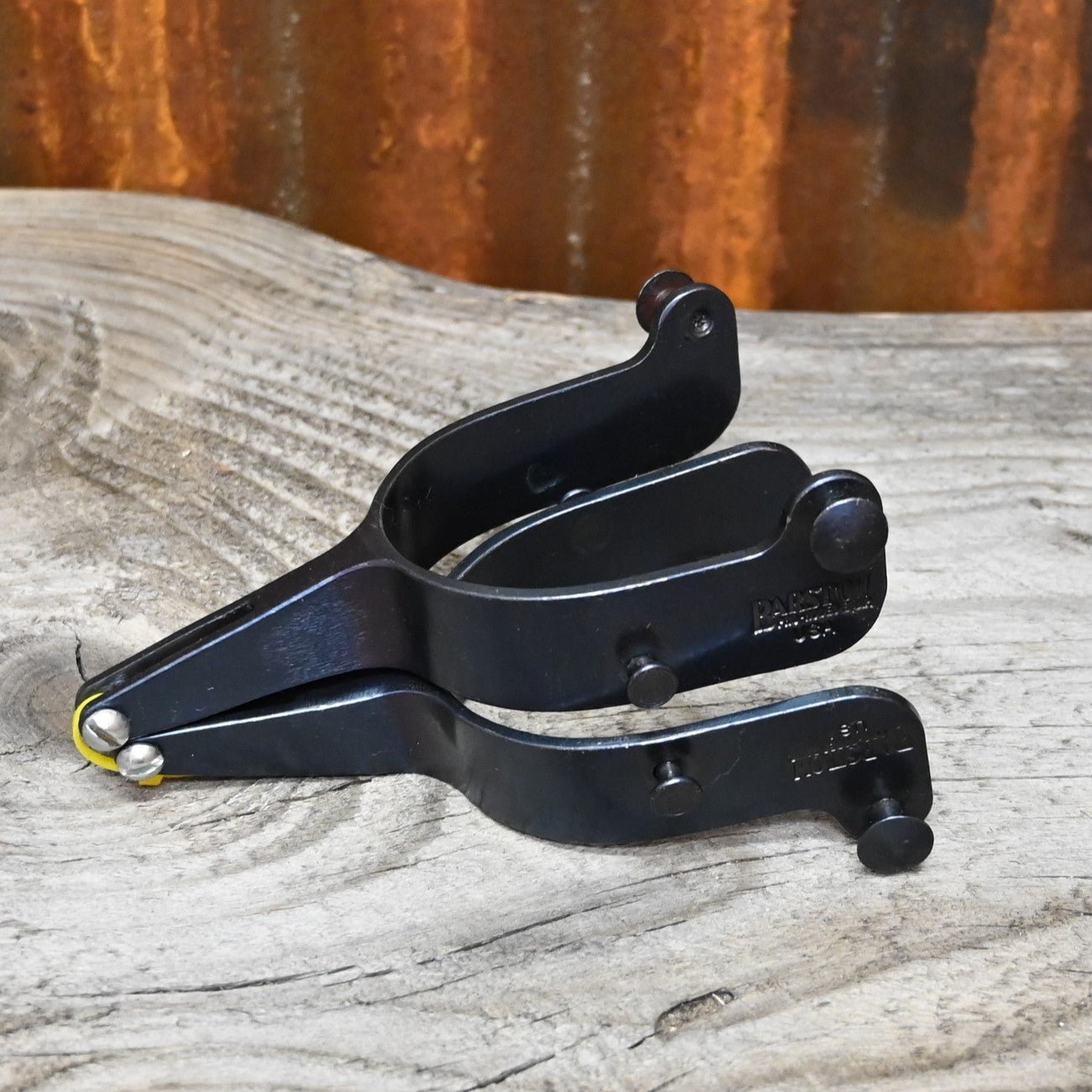 Barstow Pro Rodeo Bareback Spurs Solid 2 1/4"view of spurs