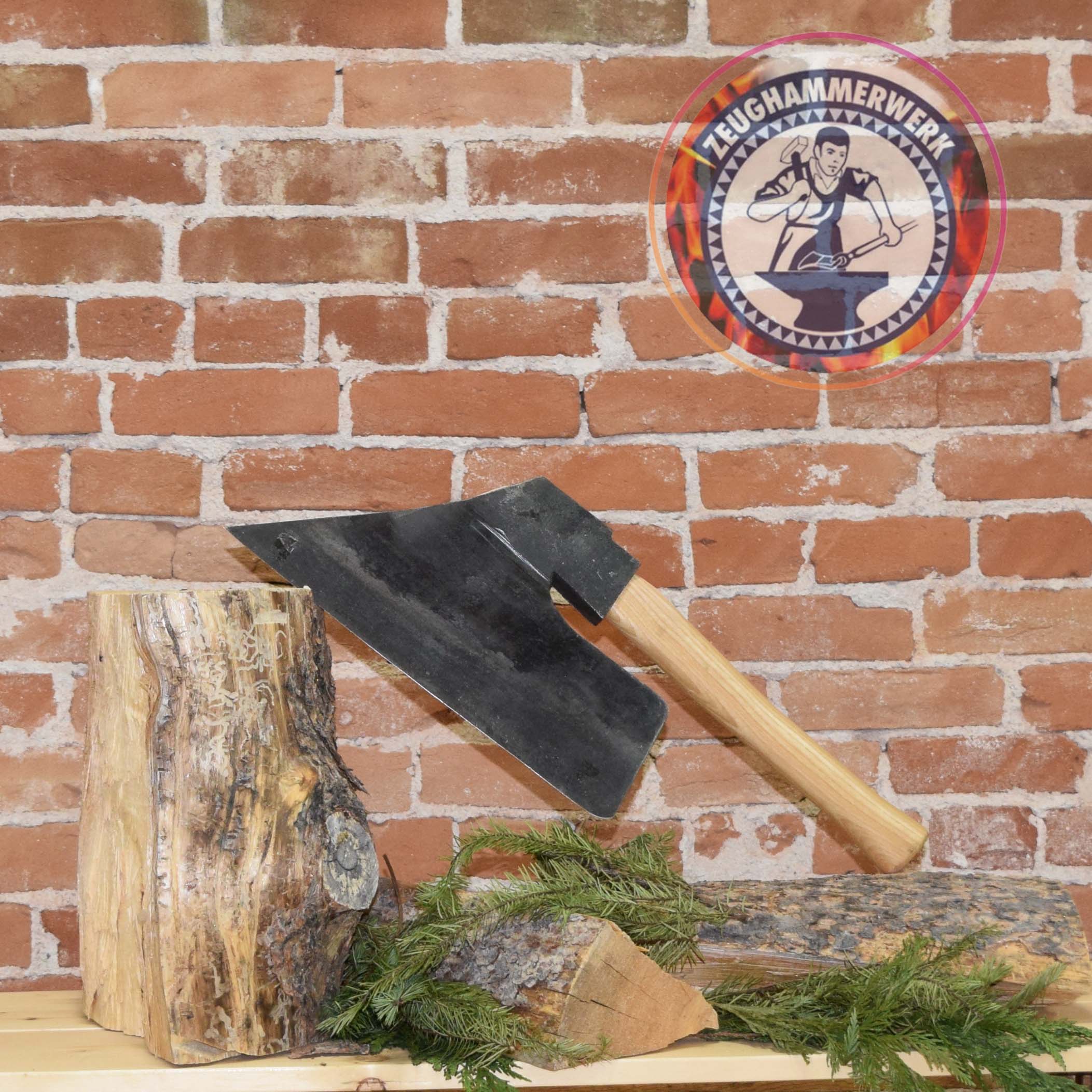 Mueller Broad-axe"G", right, ash-handle
