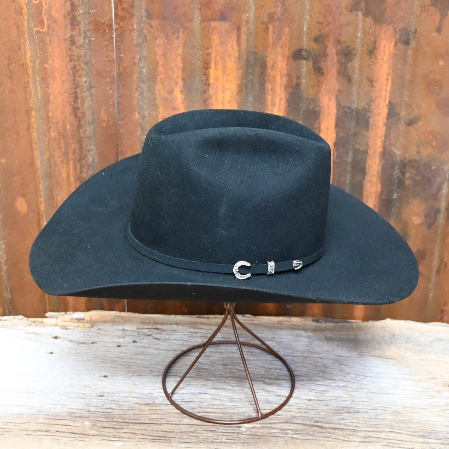 View of side of hat