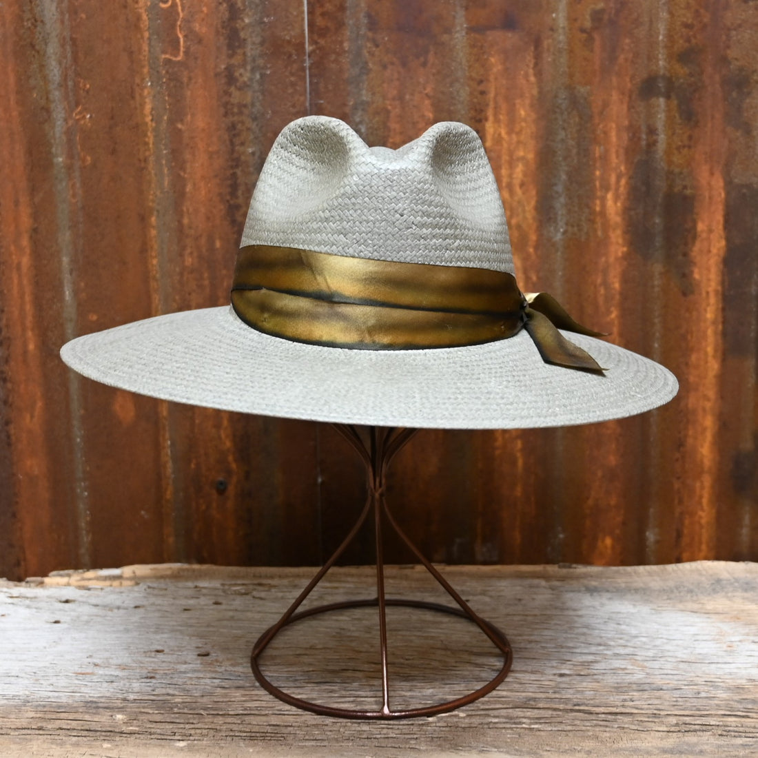 View of front of hat