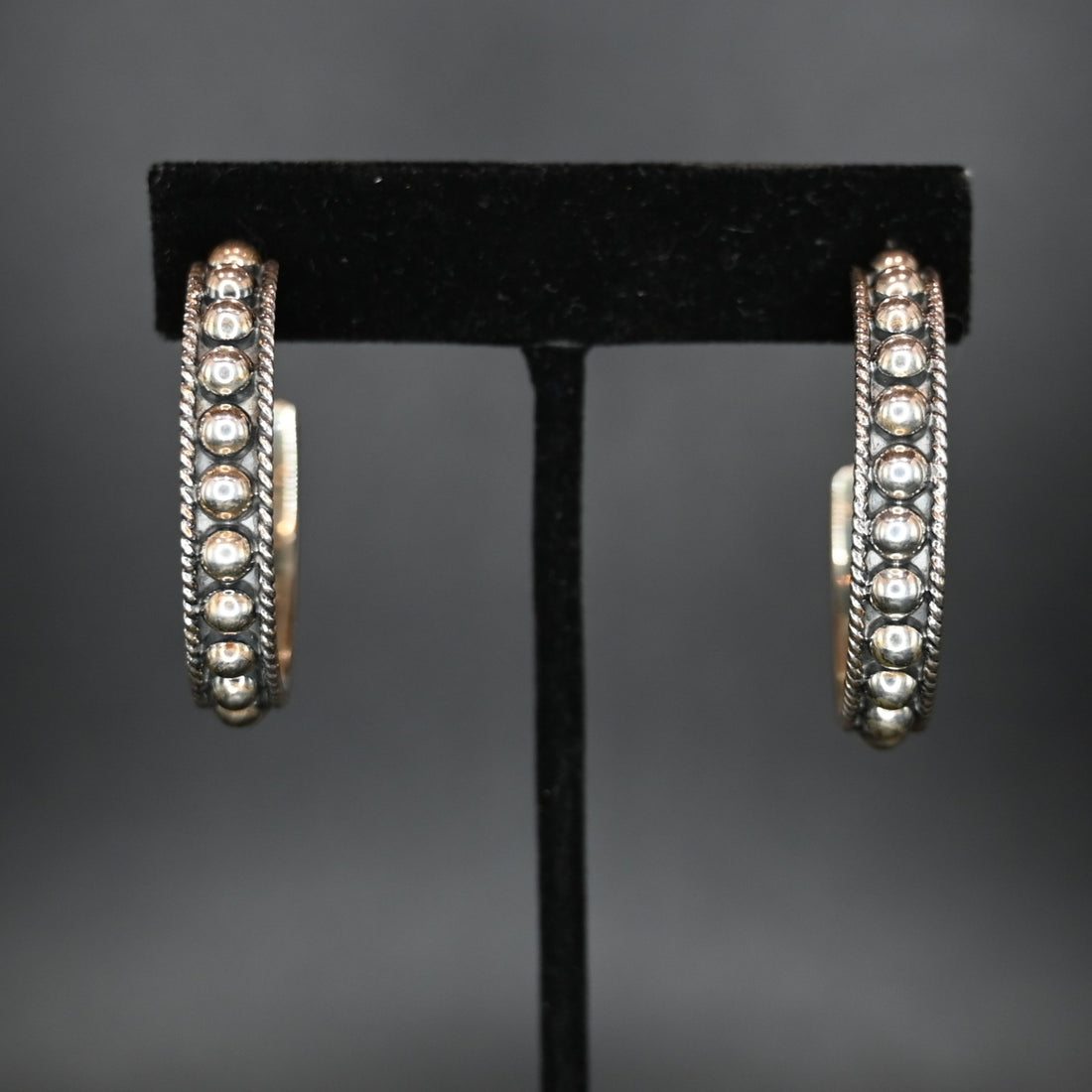 View of earrings