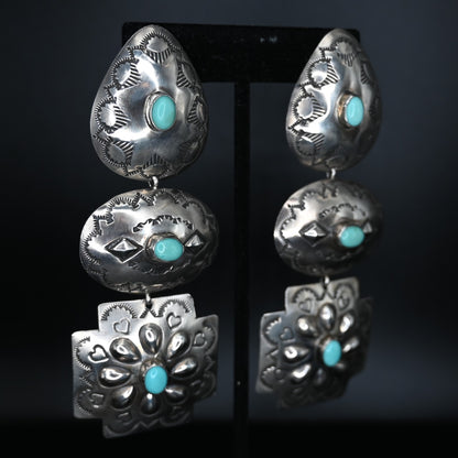 View of earrings