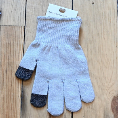 View of Cowboy Cordage Kids Glove in Gray.