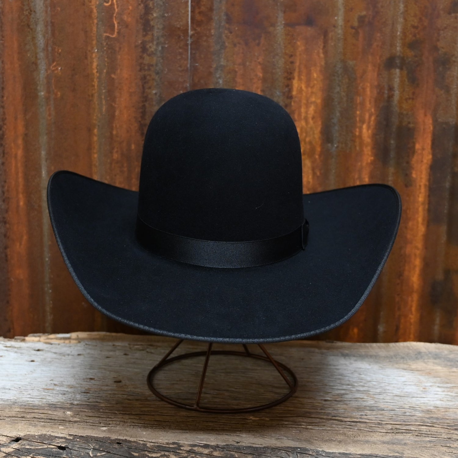 View of front of hat