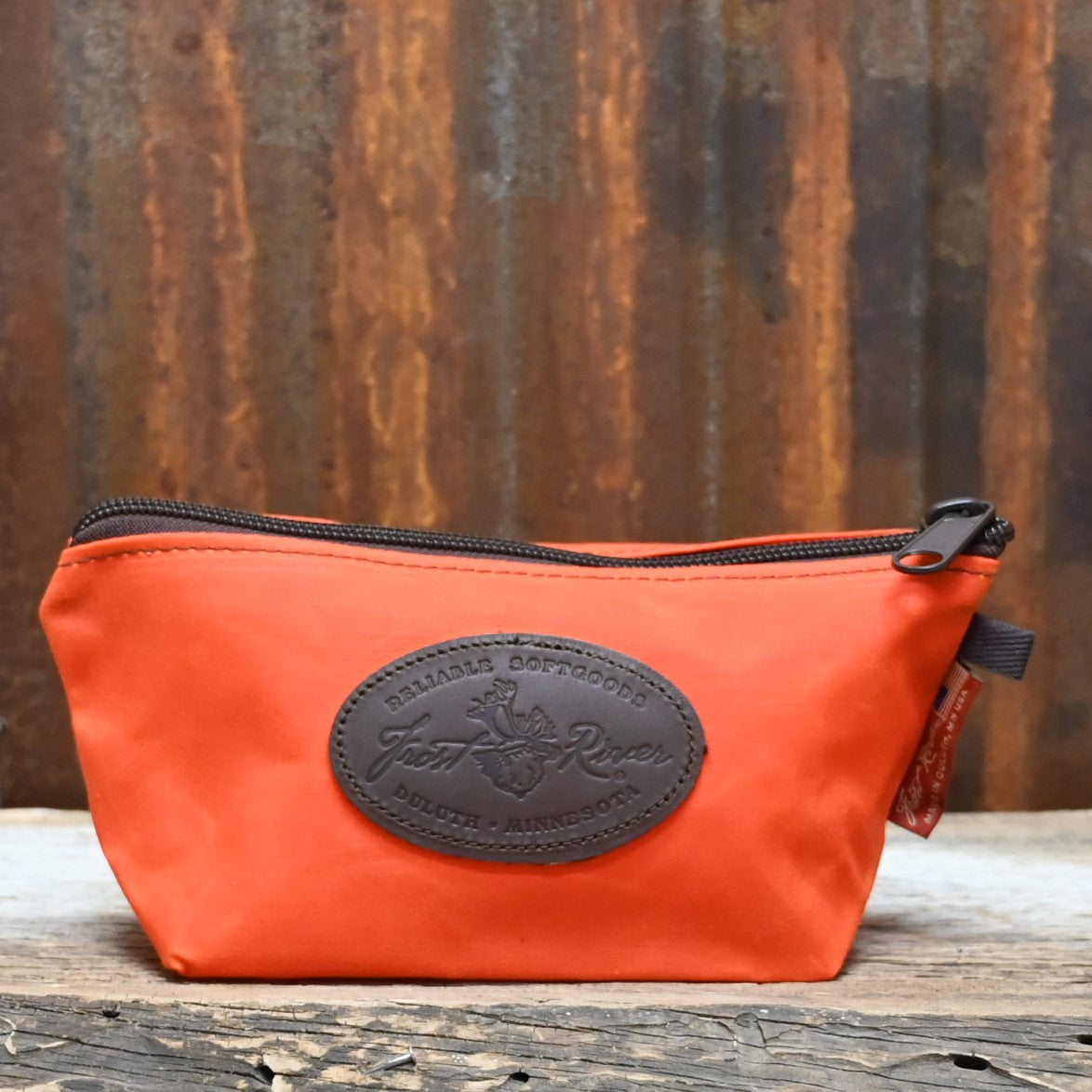 Frost River Medium Accessory Bag Orange view of bag