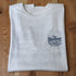 Blue Blanket White T-Shirt with Logo in 100% Cotton view of tee
