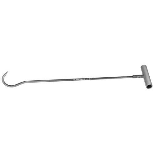 Carbon Steel Drag Hook W/Round Lacquered Handle