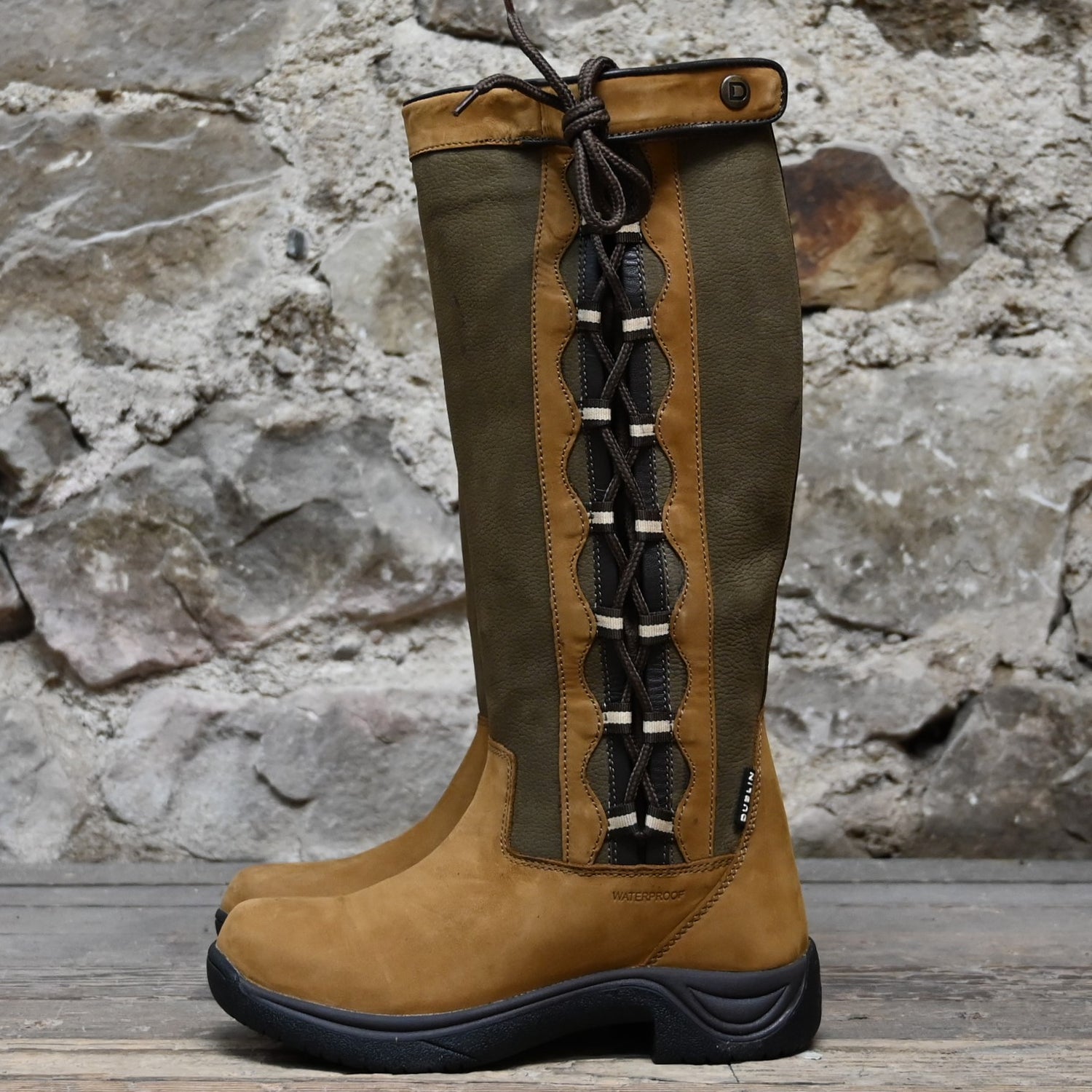 Dublin Pinnacle Boots II in Dark Brown view of side